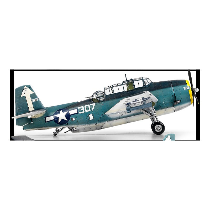 1/48 Scale TBM-3 Avenger Model Kit - USS Bunker Hill WWII Aircraft - Detailed Plastic Model for Collectors & Hobbyists - Perfect for Display, Military History Enthusiasts & Scale Model Building Projects