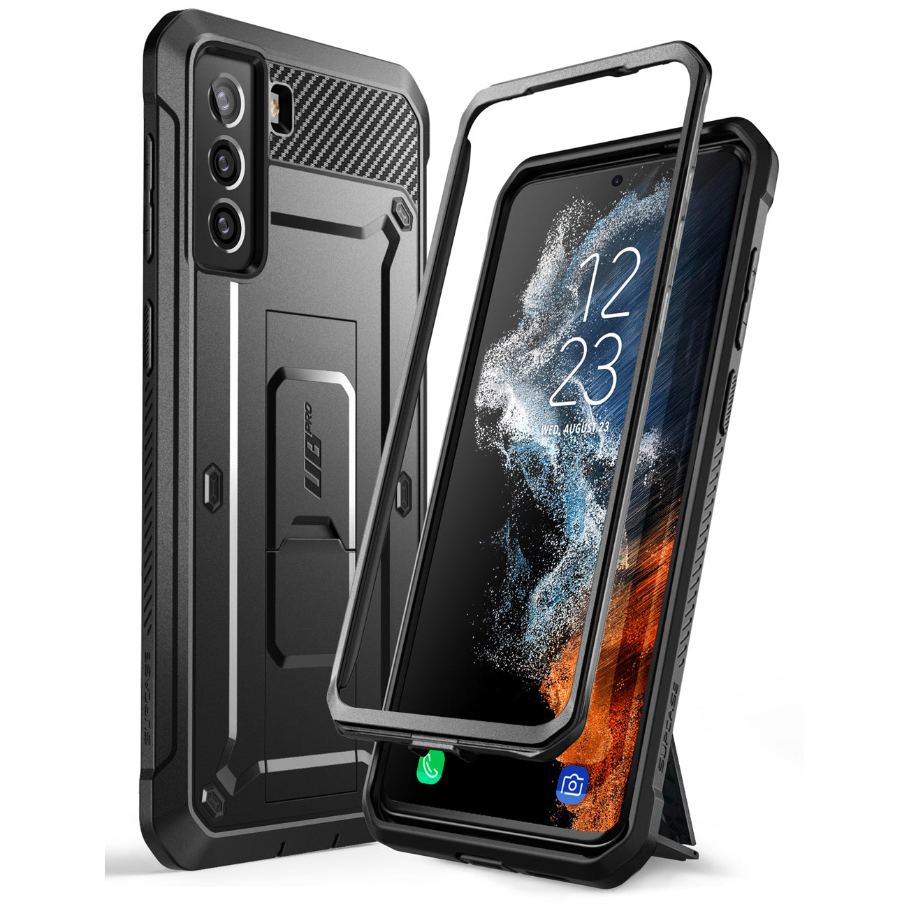 Samsung Galaxy S22 Plus Unicorn Beetle PRO Rugged Case - Heavy Duty Protective Cover with Kickstand, Shockproof & Scratch Resistant - Perfect for Outdoor, Work & Travel (Black)