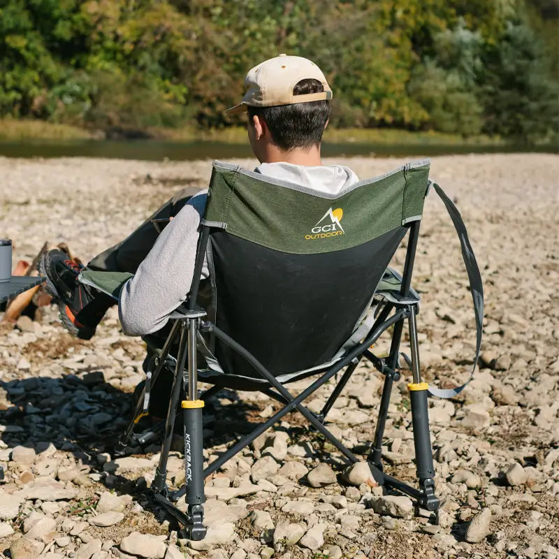 Kickback Rocker™ - Portable Folding Rocking Chair for Outdoor, Camping & Relaxation - Perfect for Patio, Beach, Backyard & Travel