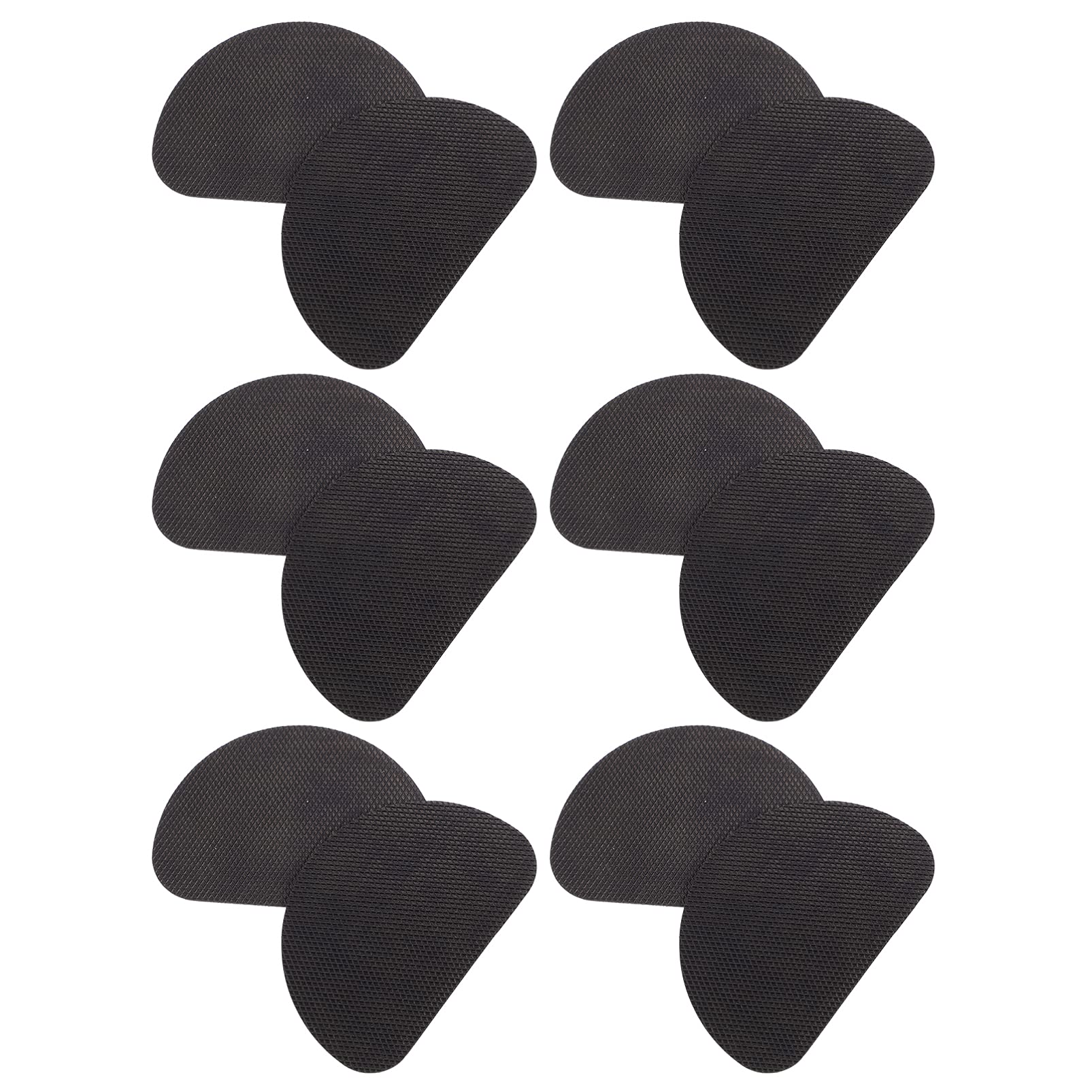 DOITOOL 12 Pairs Self-Adhesive Silicone Heel Pads for High Heels - Non-Slip Shoe Grips, Anti-Sole Sticker Protectors for Sneakers & Dress Shoes - Perfect for Work, Parties & Long Wear Comfort