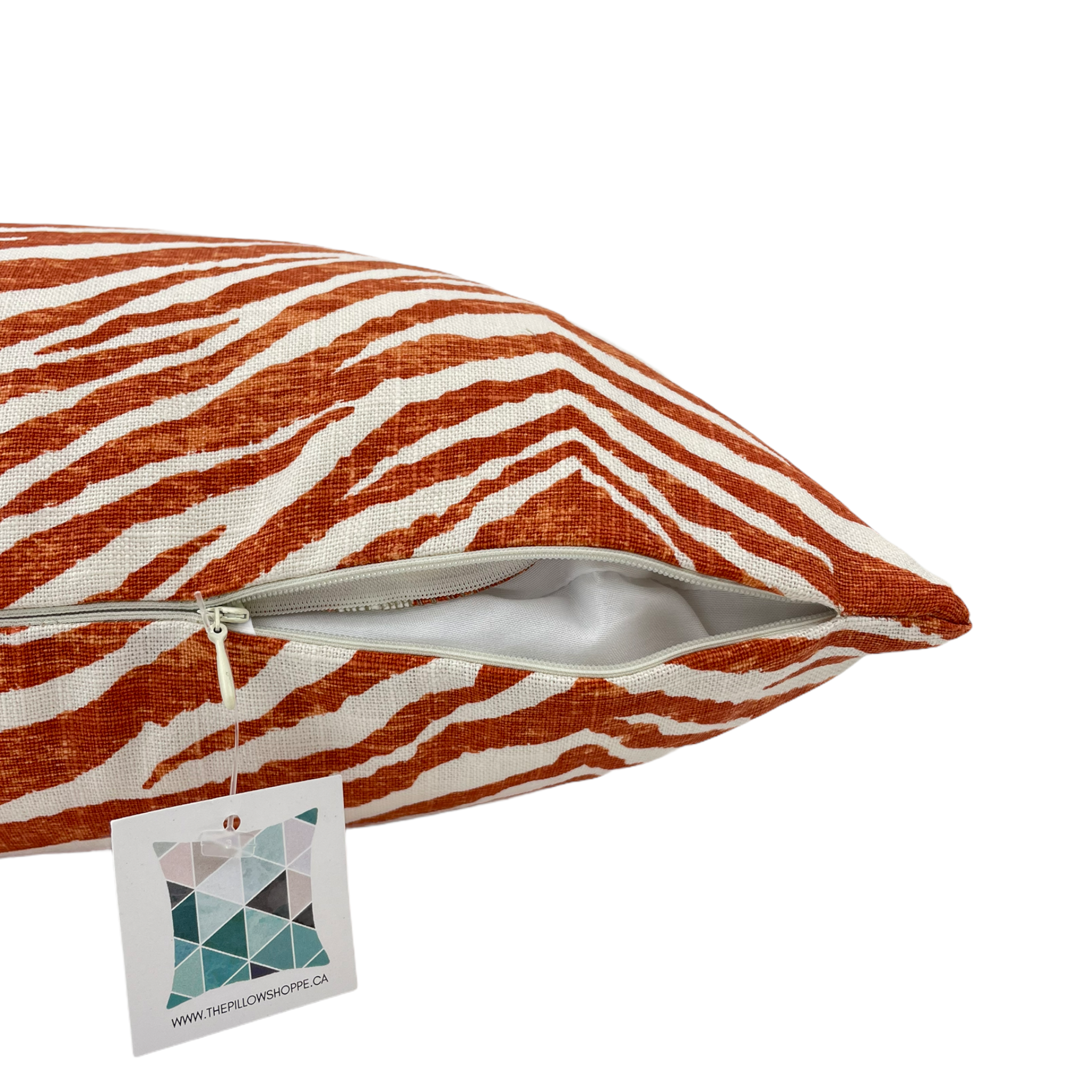 Zebby Carrot Lumbar Pillow 12x22 - Soft Support Cushion for Back Pain Relief - Perfect for Office Chairs, Car Seats & Home Decor