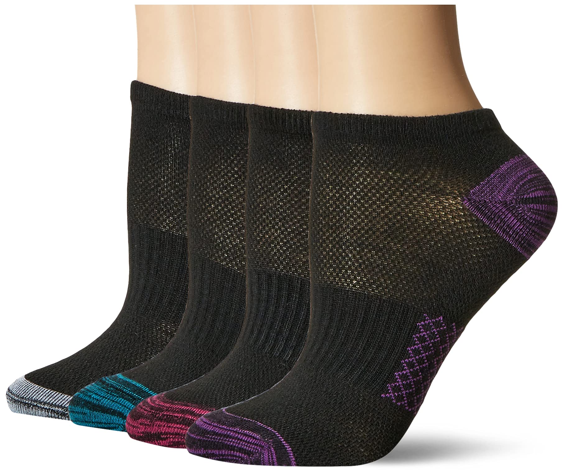Hanes Women's Lightweight Breathable No Show & Super No Show Socks 6-Pack - Perfect for Running, Yoga & Everyday Comfort