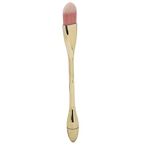 EXCLUZO Nail Dust Brush - Soft Fiber Bristles, Odorless & Skin-Friendly Makeup Brush with Ergonomic Handle (Champagne Gold) - Perfect for Nail Art, Manicures & Professional Salon Use
