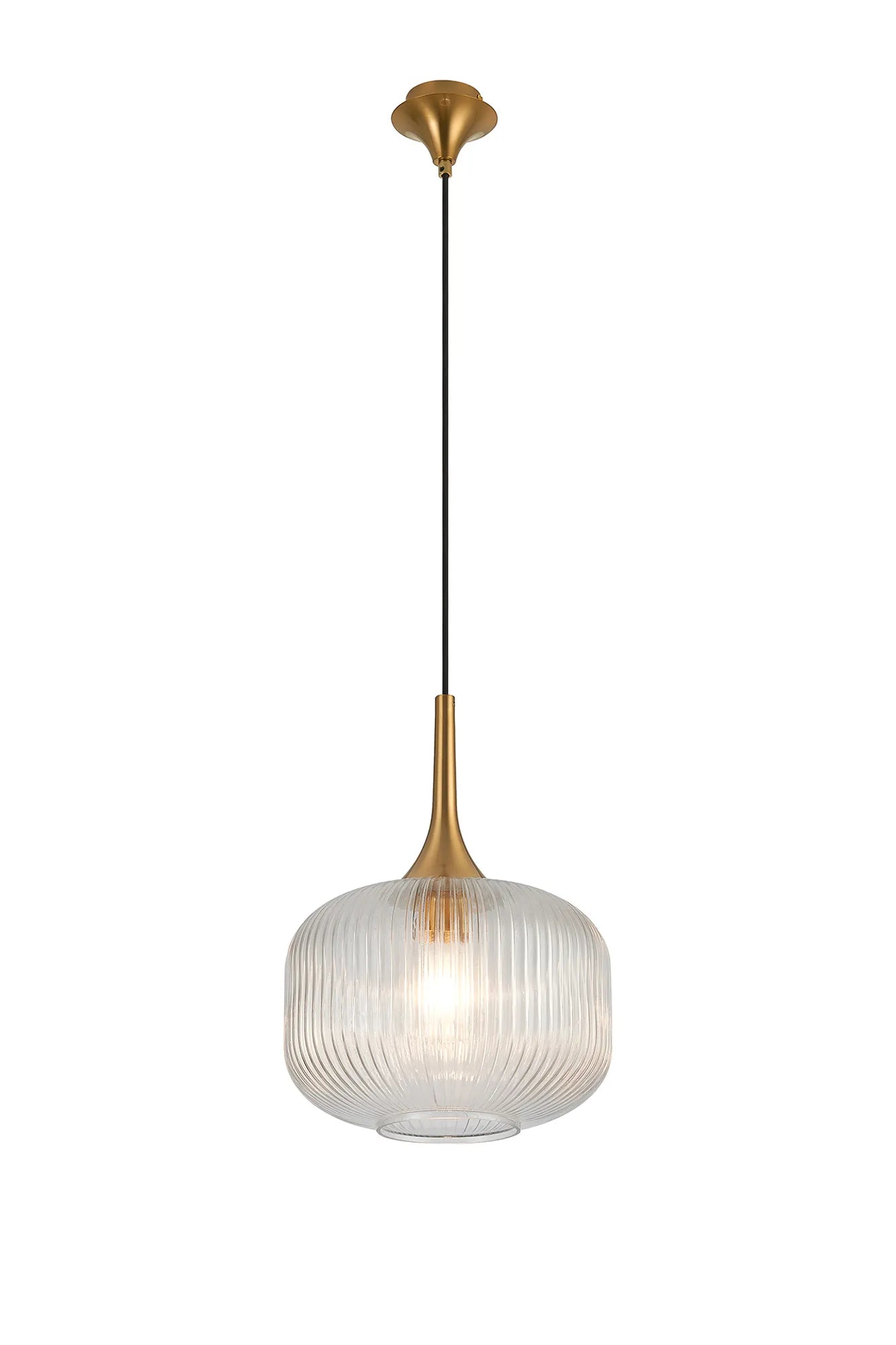 Benalla Single Pendant Light Fixture - Brushed Nickel, Oil Rubbed Bronze & Polished Chrome Finishes - Perfect for Kitchen Island, Dining Room or Bedroom Lighting