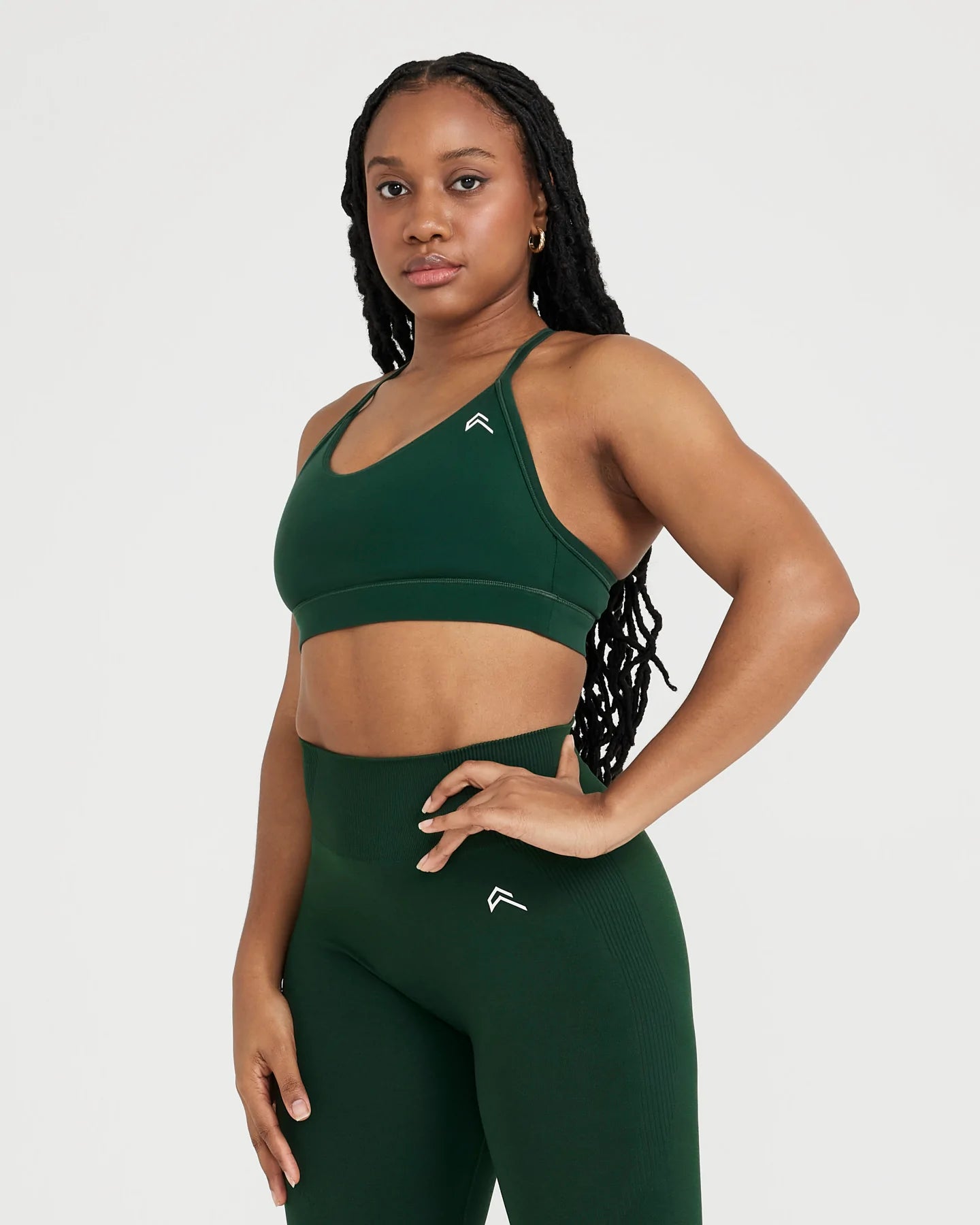High Support Everyday Sports Bra for Women - Comfortable & Breathable Workout Top for Yoga, Running, Gym - Evergreen Activewear