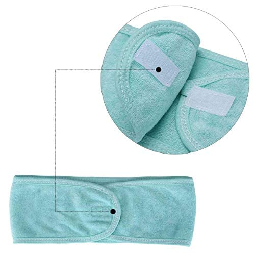 Stretchable Elastic Polycotton Facial Headbands - Adjustable Soft Makeup & Hair Wrapping Headband for SPA, Beauty Parlor - Pack of 2 Multicolor | Perfect for Skincare Routines, Salon Treatments & Home Spa Days