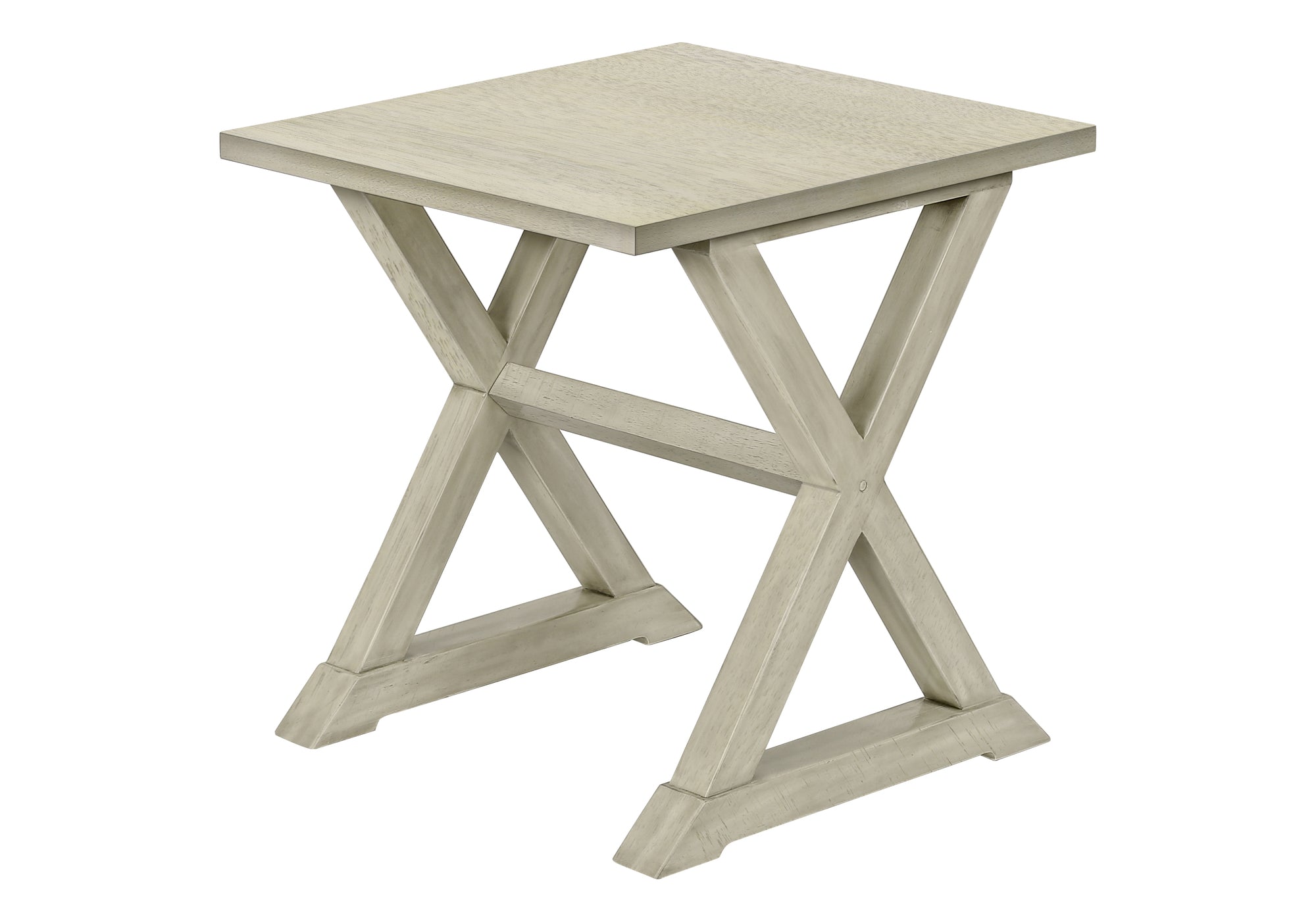 Antique White Transitional Nightstand - Elegant Square Design for Bedroom, Living Room & Guest Room - Vintage Style Side Table with Storage