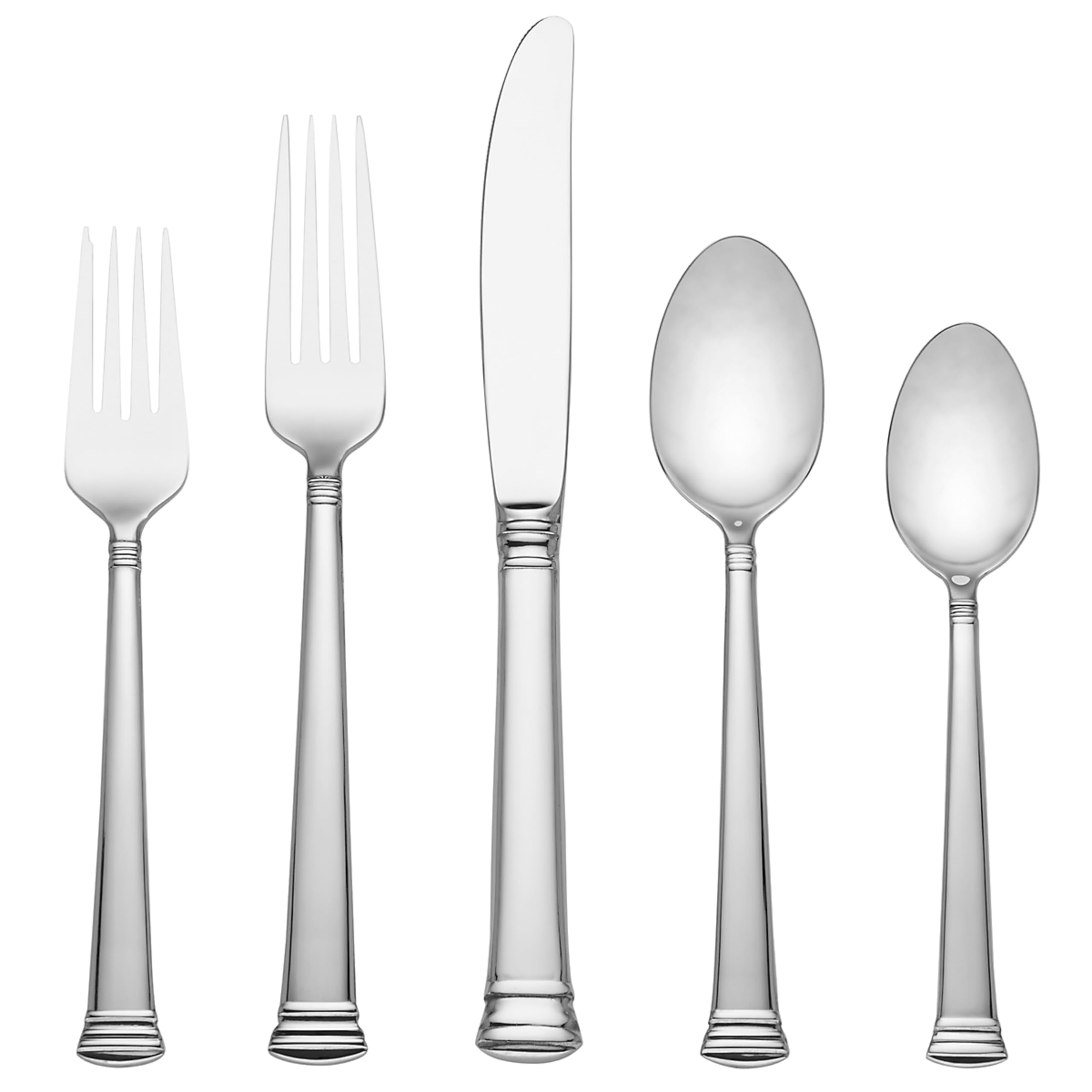 Lenox Eternal 20-Piece Stainless Steel Flatware Set - 3.20 LB Heavyweight Cutlery - Elegant Metallic Finish - Perfect for Dinner Parties, Weddings & Formal Dining