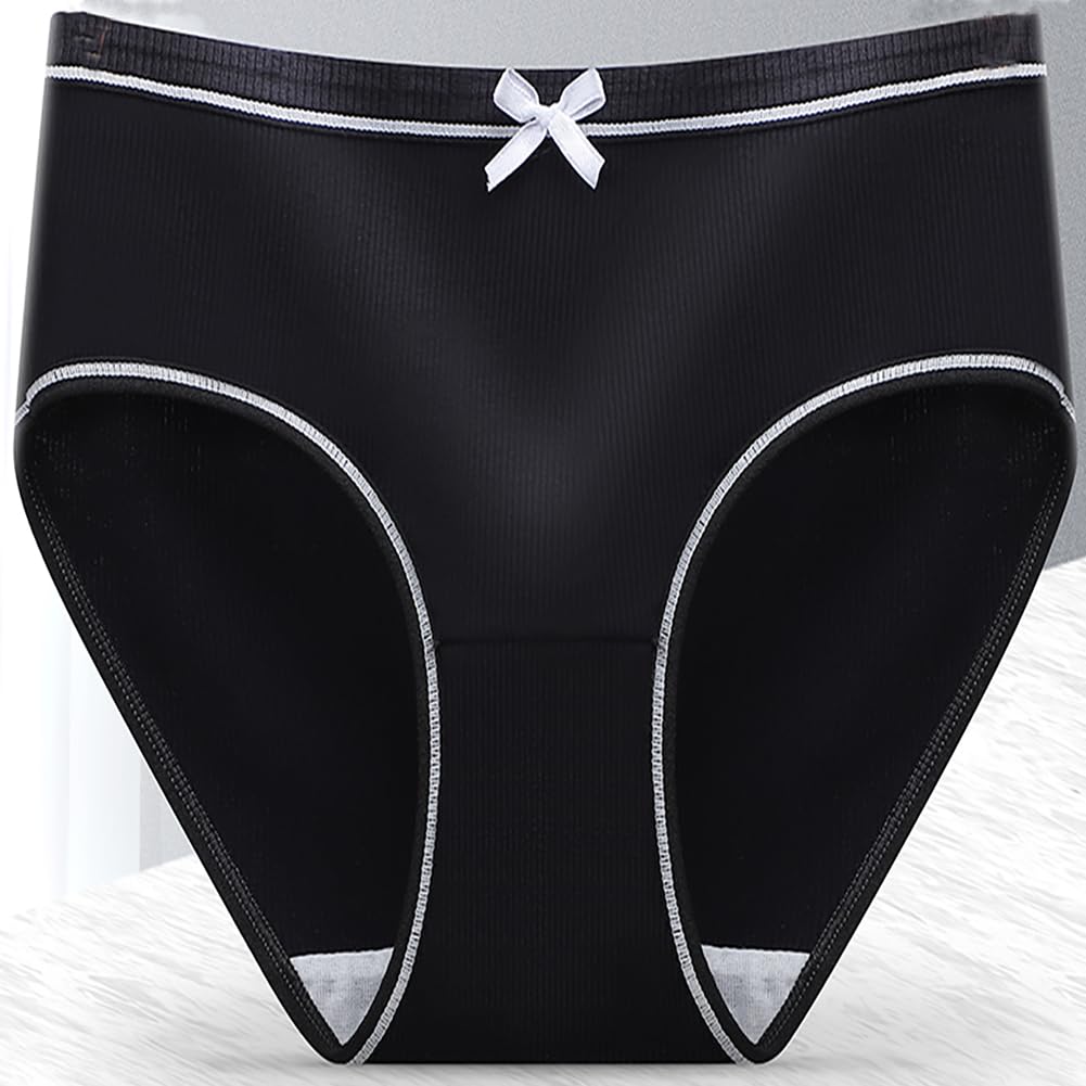 12 Pack Girls Cotton Underwear - Soft Breathable Teen Briefs for Everyday Comfort & School Wear