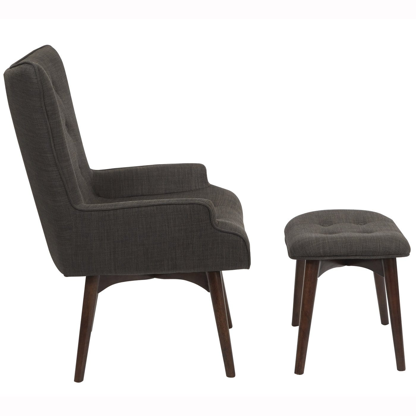 Office Star Ave Six Dalton Chair with Ottoman [SB524] - Ergonomic Office Chair with Footrest for Home & Office Comfort