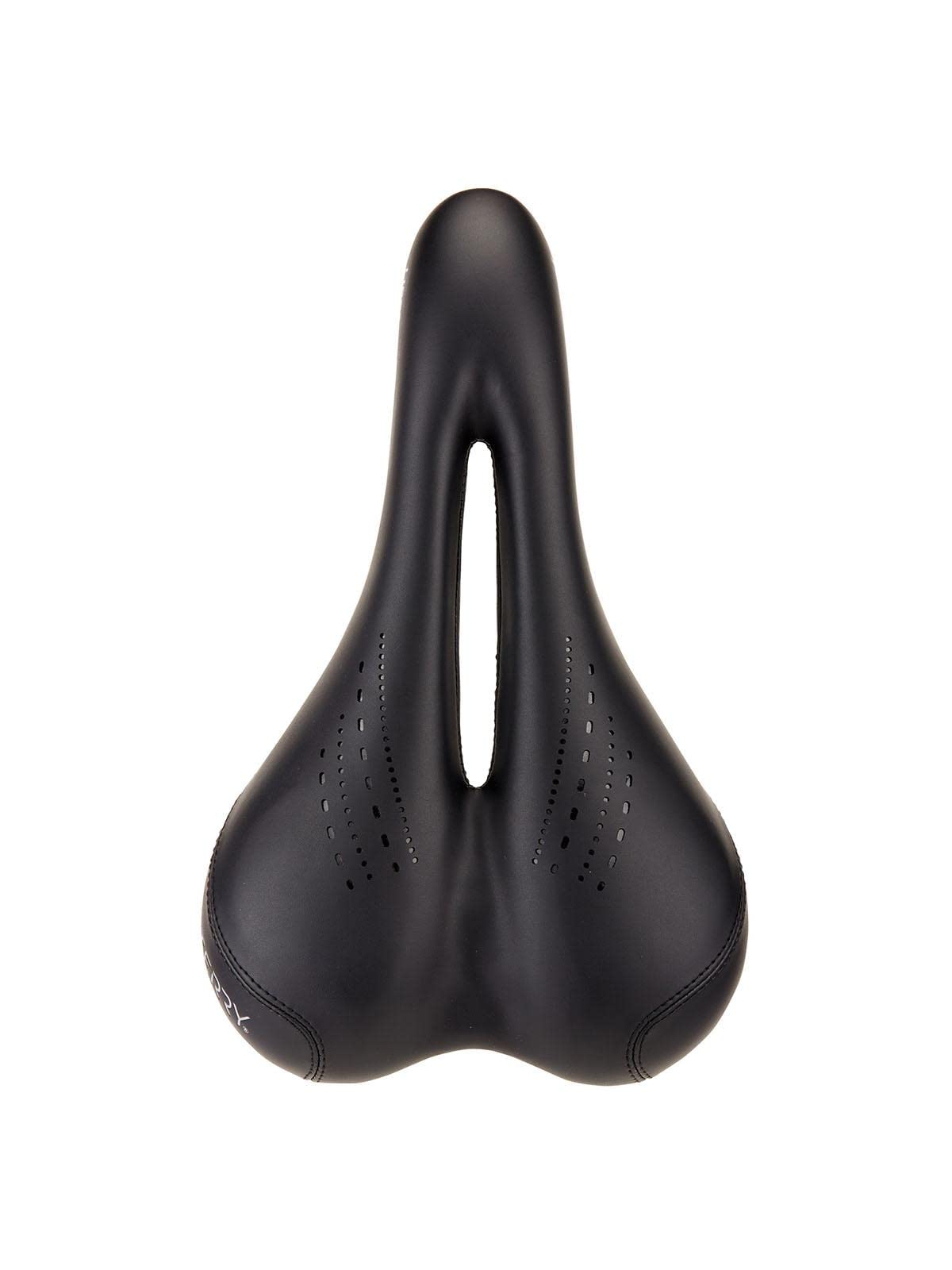 Premium Terry Bike Saddle - Comfortable Gel Cushioned Bicycle Seat for Men | Wide Padded Cycling Seat for Long Distance Rides | Durable Black Dura-tek Cover | Perfect for Road Bikes, Mountain Bikes & Commuting