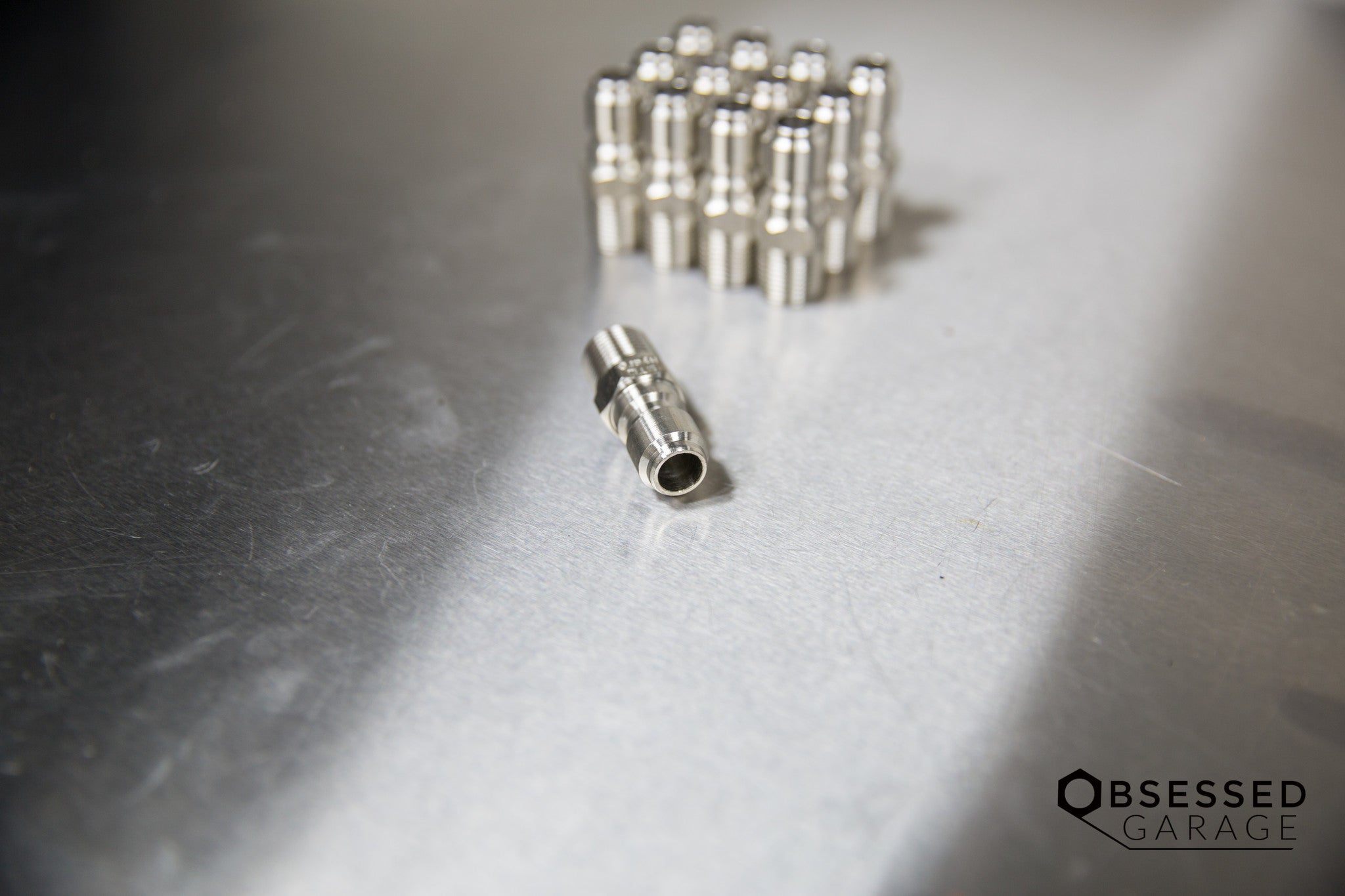Stainless Steel 3/8 Inch Male Quick Disconnect (QD) Plug - High Pressure Hydraulic Fittings for Air, Water & Oil Applications