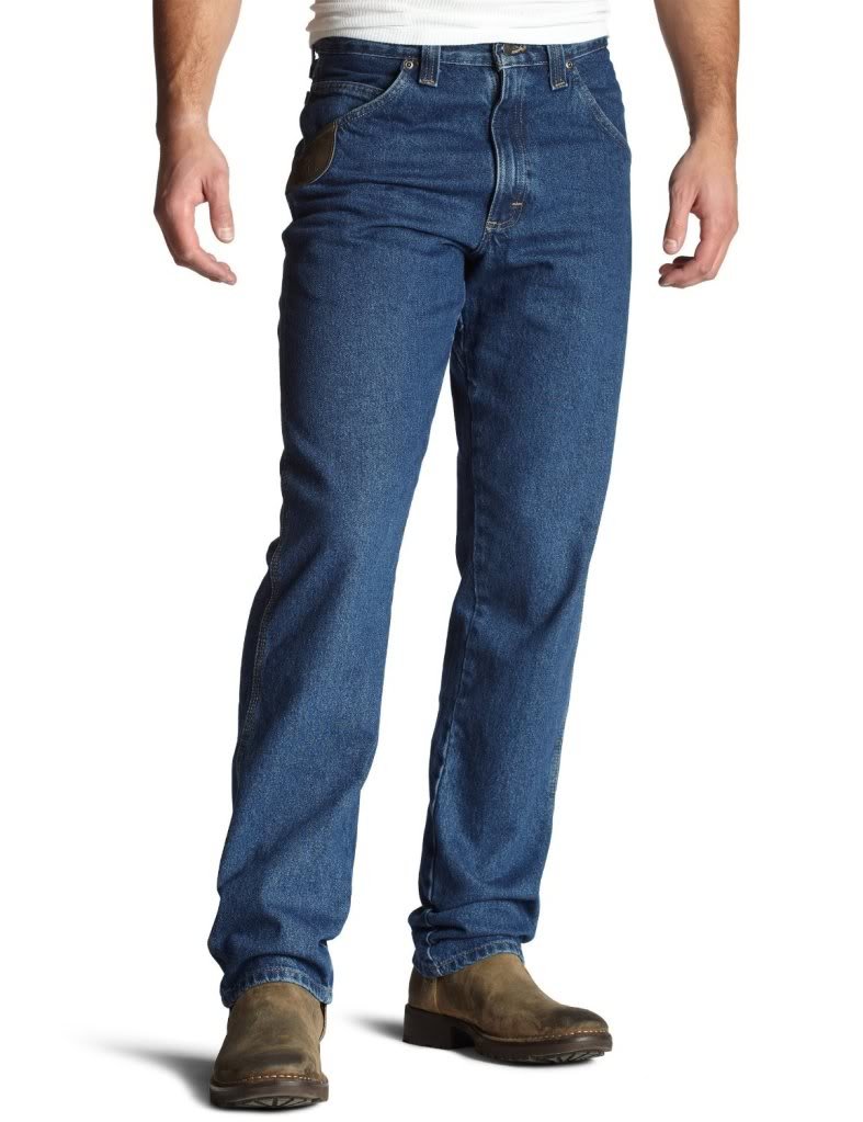 Wrangler Riggs Workwear Men's 5 Pocket Durable Work Jeans for Construction, Farming & Outdoor Activities