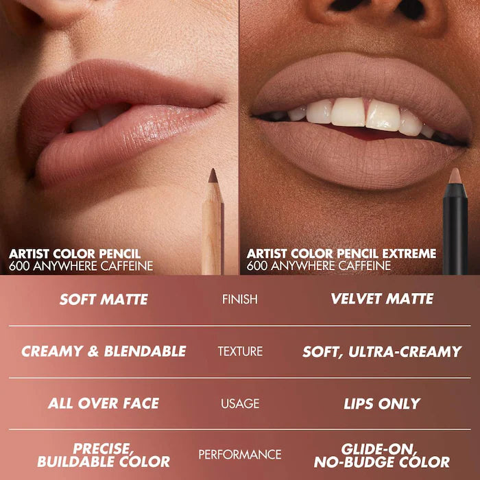 MAKE UP FOR EVER Artist Color Pencil Extreme Waterproof Lip Liner - Long-Lasting Lip Contour for All-Day Wear, Smudge-Proof & Transfer-Resistant - Perfect for Parties, Weddings & Professional Makeup Looks