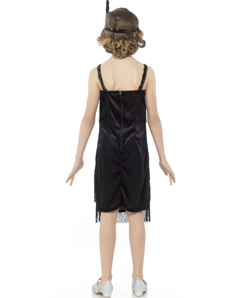 1920s Black Flapper Dress Costume for Women - Vintage Gatsby Party Outfit, Halloween Costume, Roaring 20s Theme Party Attire