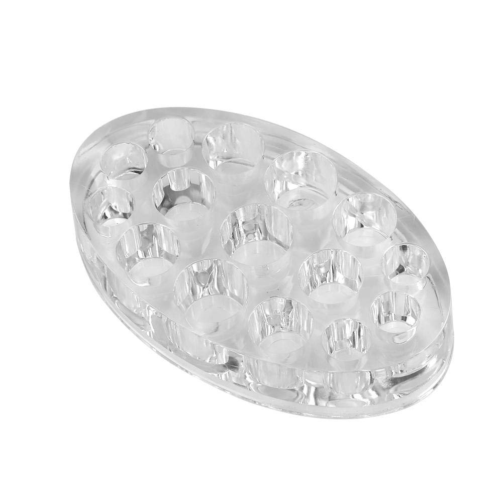 Professional Tattoo Ink Cup Holder - 15 Hole Transparent Tattoo Supplies for Artists & Home Use | Perfect for Tattoo Studios, Home Practice & DIY Tattoo Projects