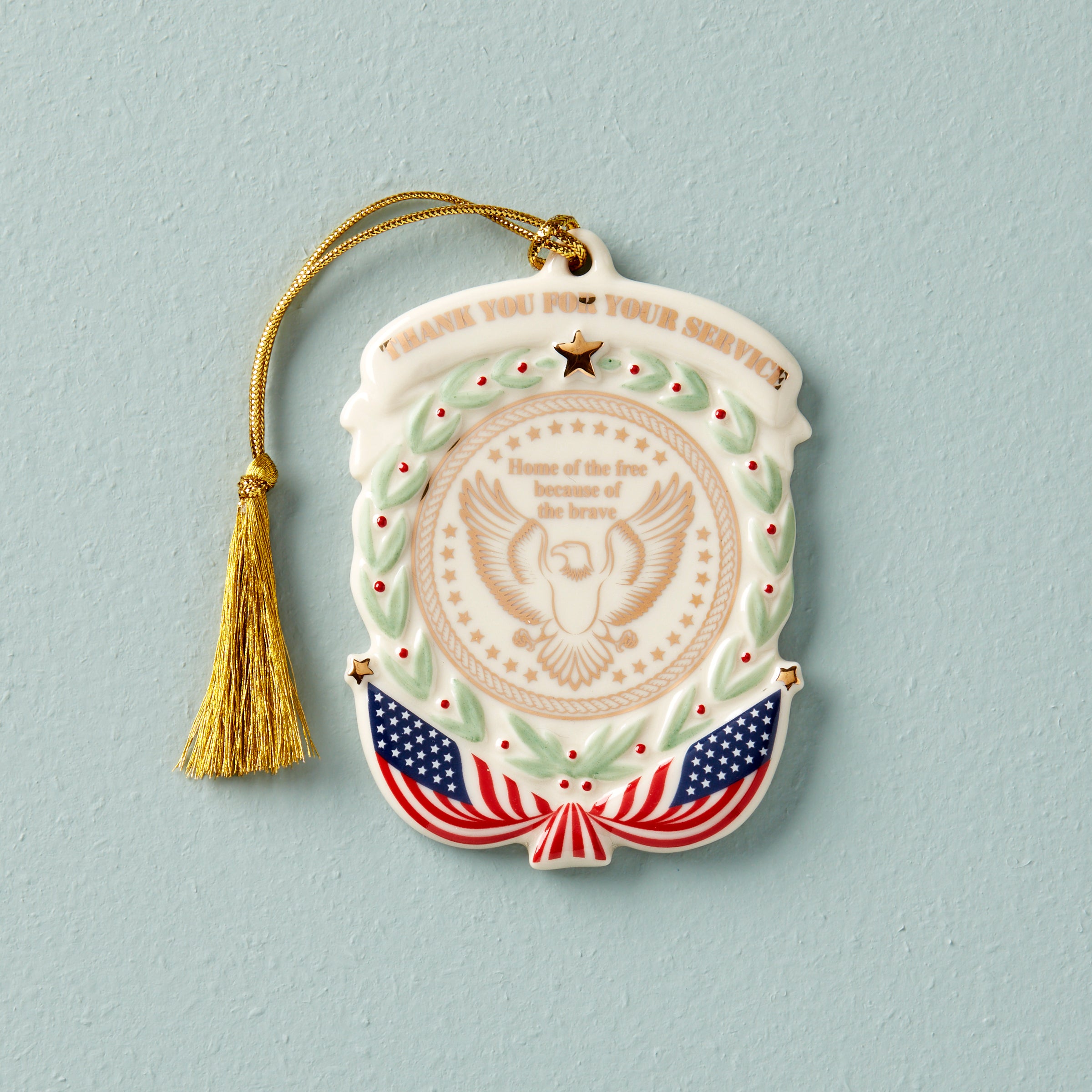Thank You For Your Service Ornament - Military Appreciation Gift for Veterans, Soldiers & First Responders - Perfect for Christmas, Memorial Day & Veterans Day Decor