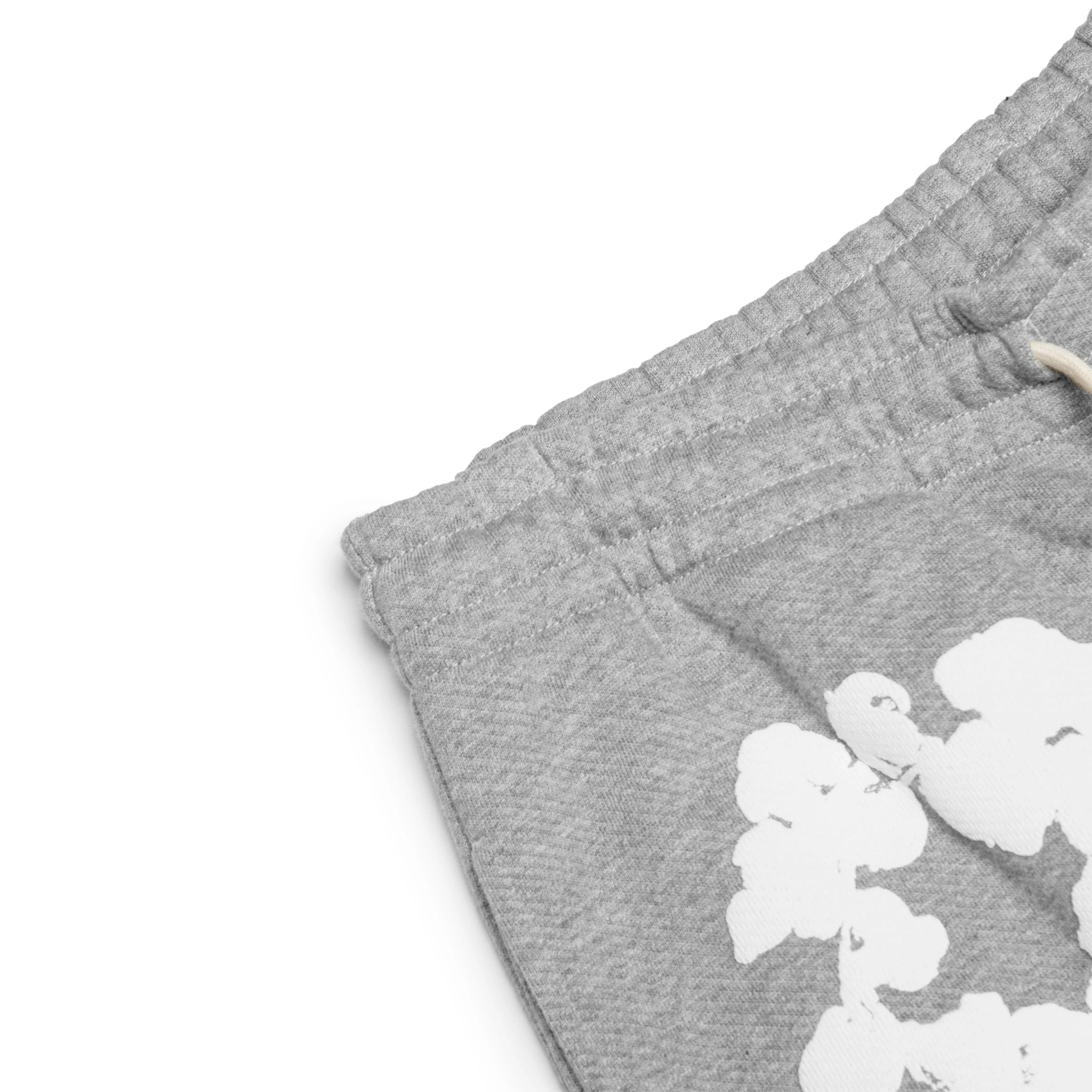 Denim Tears Cotton Wreath Grey Sweatpants for Men - Comfortable Casual Joggers with Unique Embroidered Design | Perfect for Streetwear, Lounge & Gym Wear
