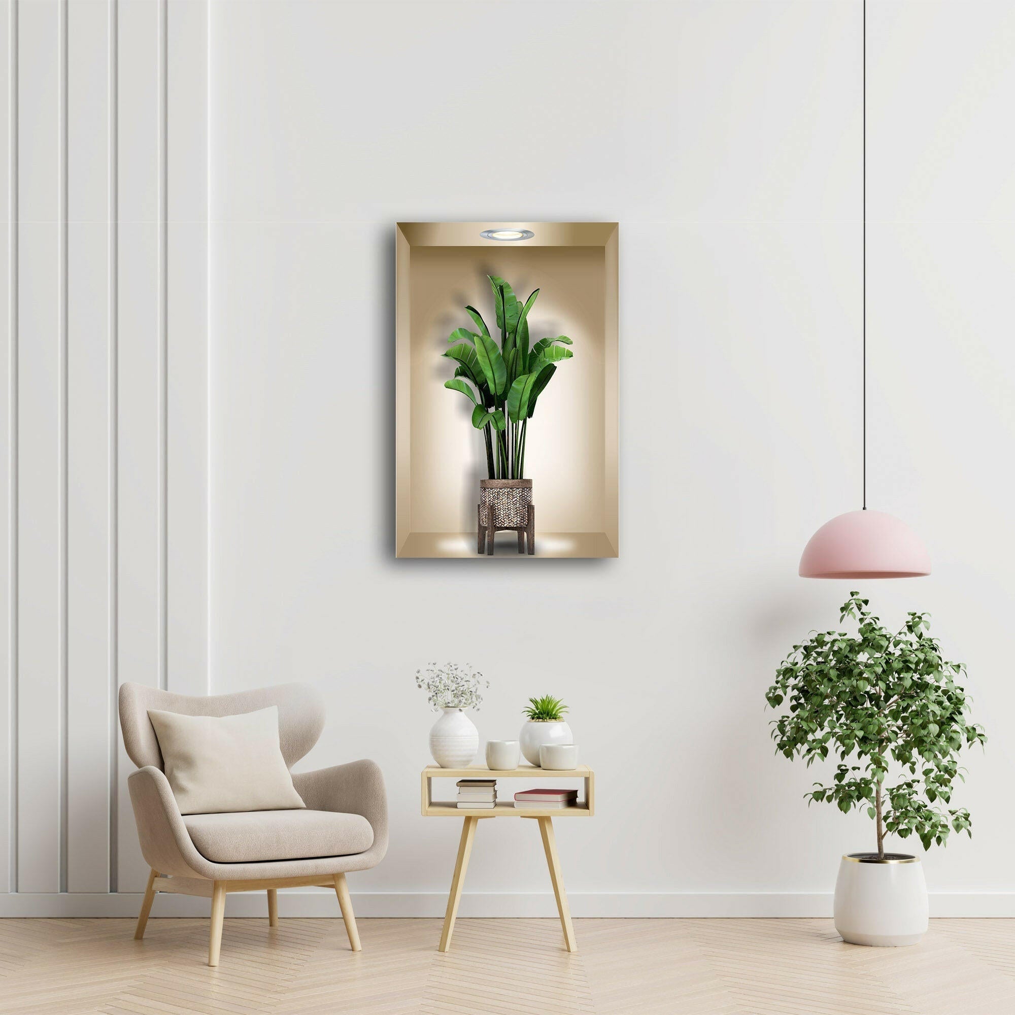 3D Floral Glass Wall Art - Elegant Handmade Home Decor for Living Room, Bedroom & Office - Perfect for Modern Interior Design & Gift Giving