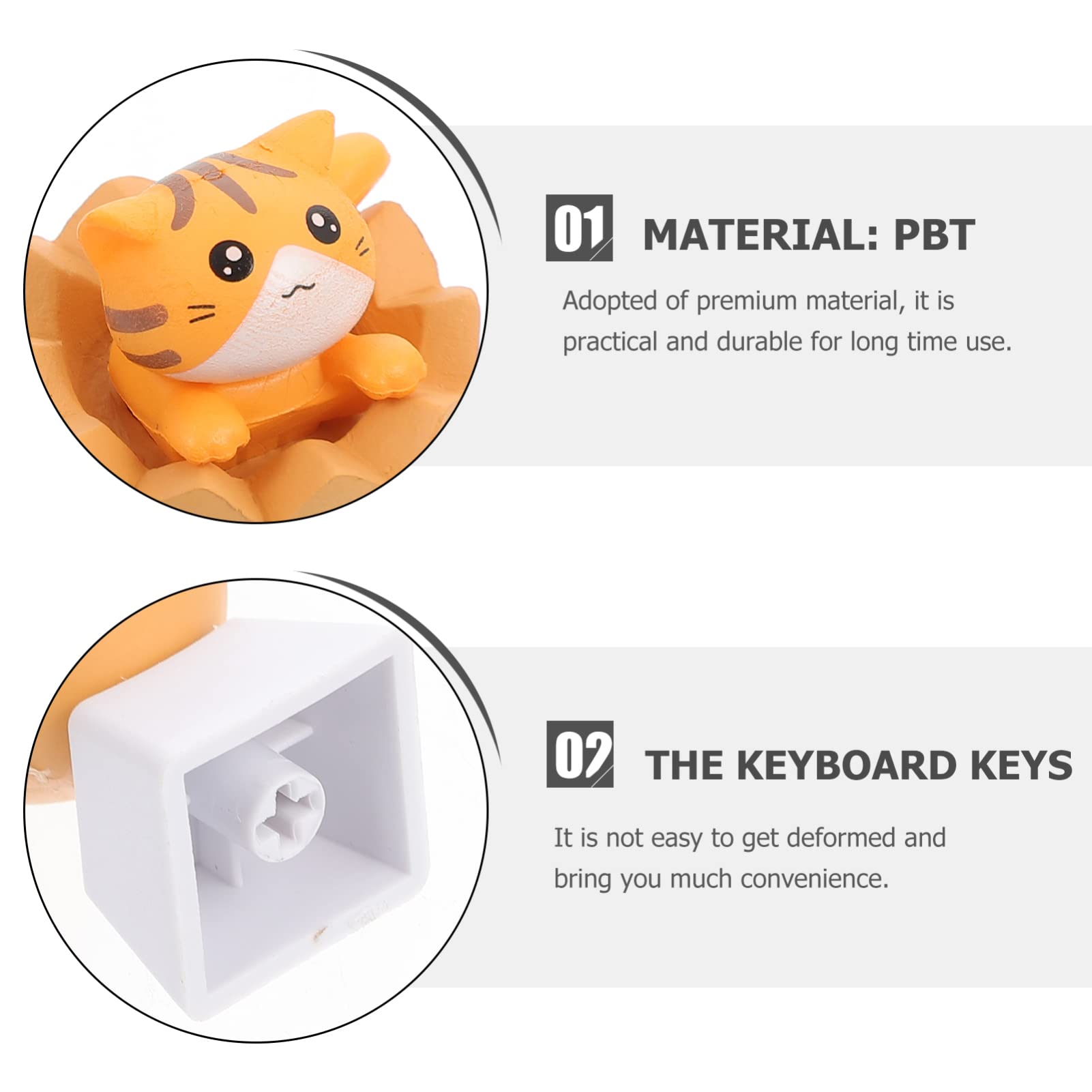 Custom Kawaii PBT Keycaps for Mechanical Keyboards - Gaming & Typing