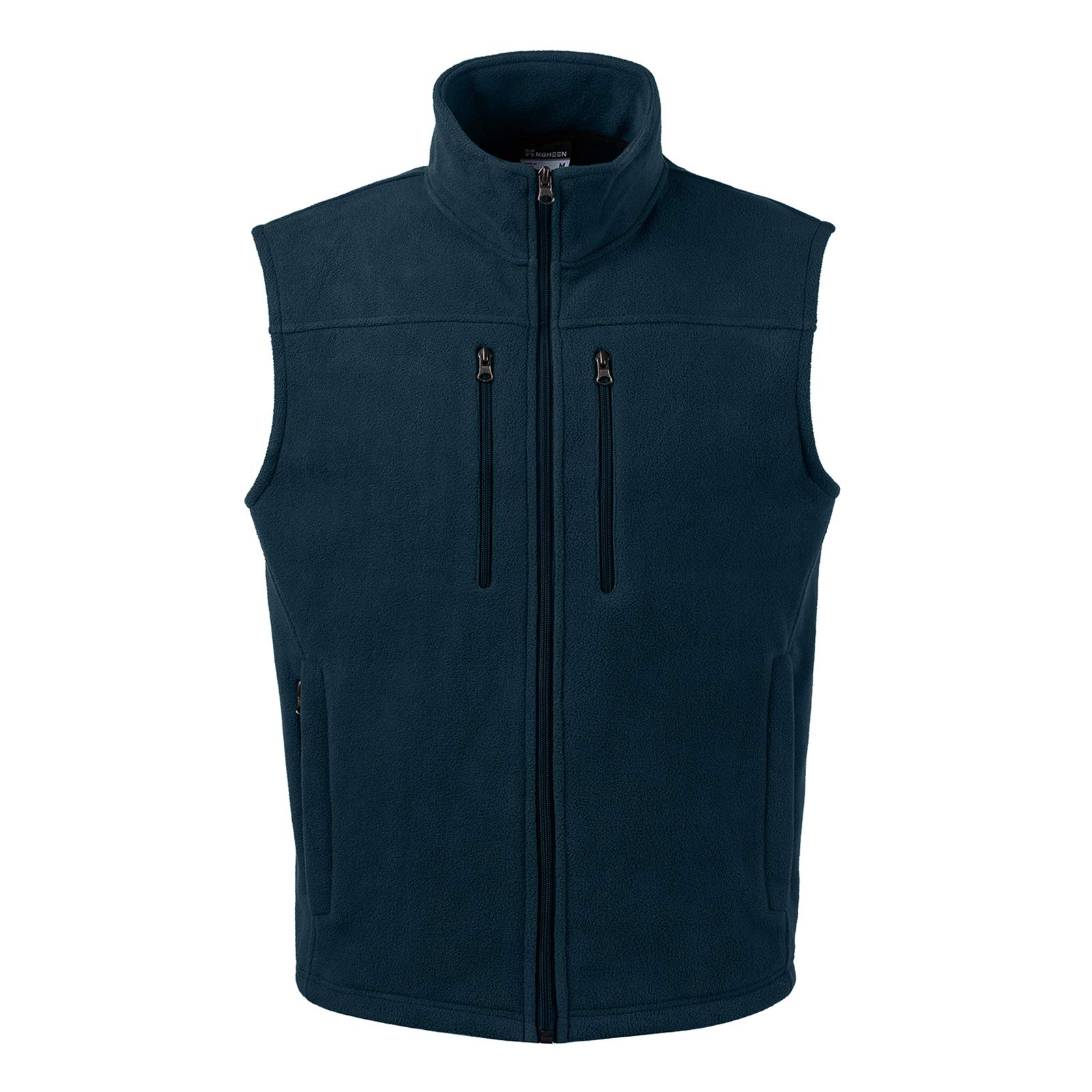 MOHEEN Men's Fleece Vest - Lightweight Full Zip Softshell Sleeveless Jacket with Pockets for Outdoor Hiking, Camping & Casual Wear
