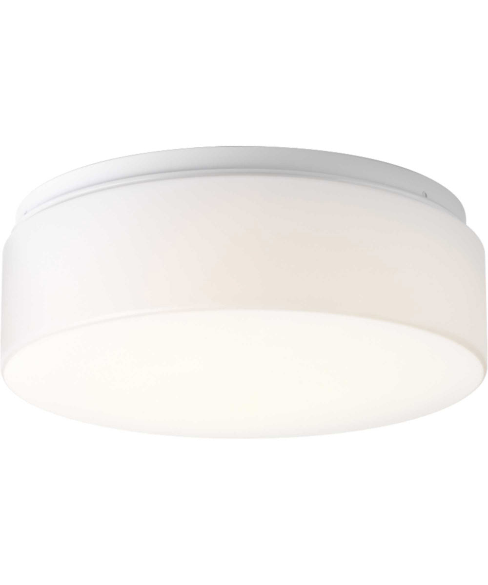 11 LED Drum Flush Mount Ceiling Light - White - Modern Energy Efficient Lighting for Bedroom, Living Room, Kitchen & Hallway