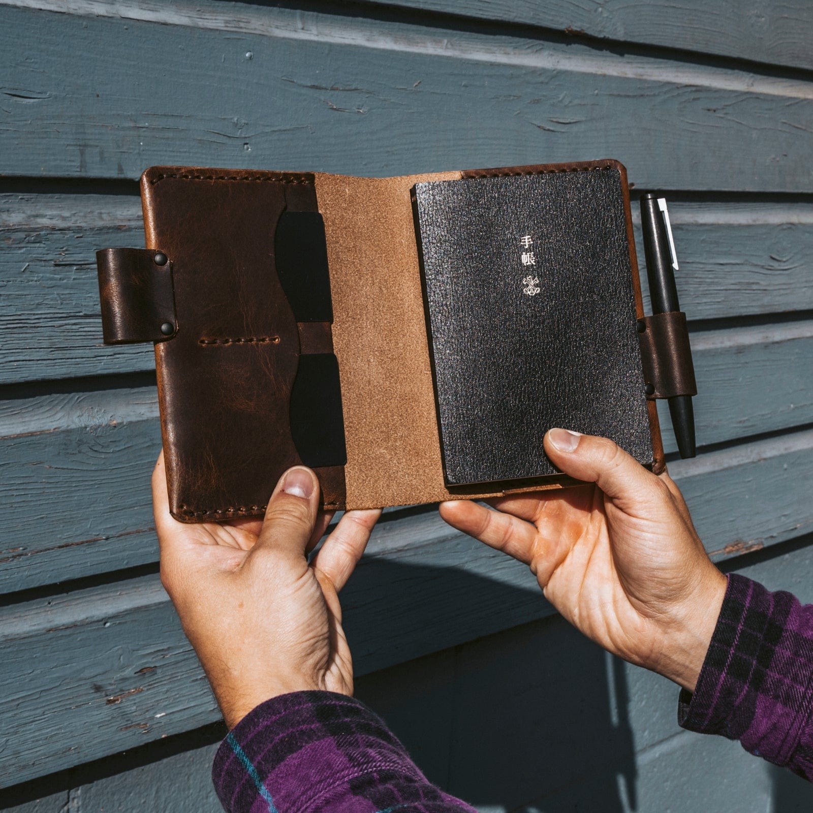 Premium Genuine Leather Hobonichi Techo Planner Cover - Durable A5 Notebook Organizer for Journaling, Planning & Daily Use - Perfect for Work, School & Personal Organization