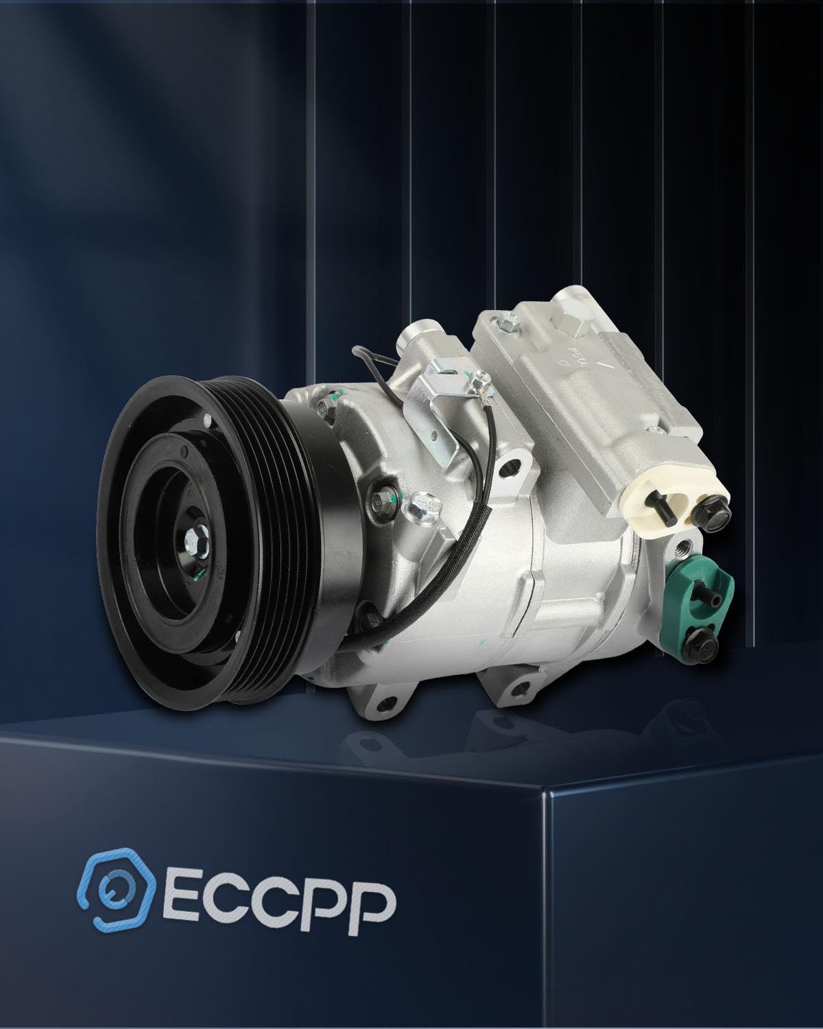 ECCPP AC Compressor Replacement for Kia Forte 2.0L & 2.4L (2010-2013 Models) - High Performance Air Conditioning Compressor for Smooth Cooling in Summer Driving