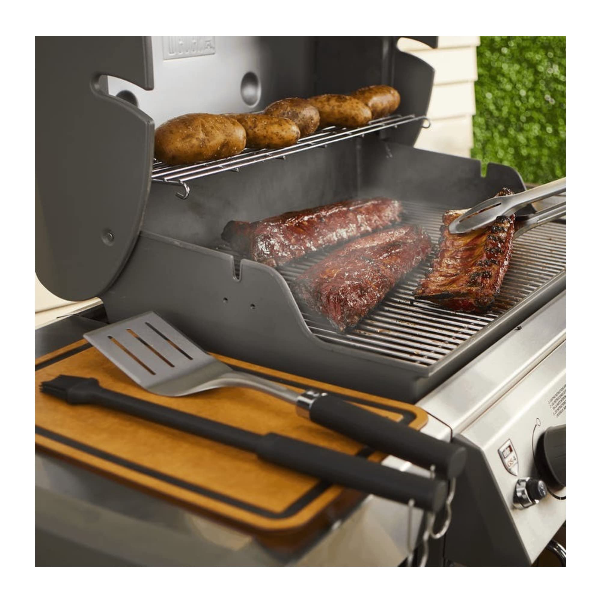 Weber Q 1400 Electric Grill - Black Portable Outdoor Grill for Patio, Camping & Tailgating | Classic Bundle with 2 Essential Accessories