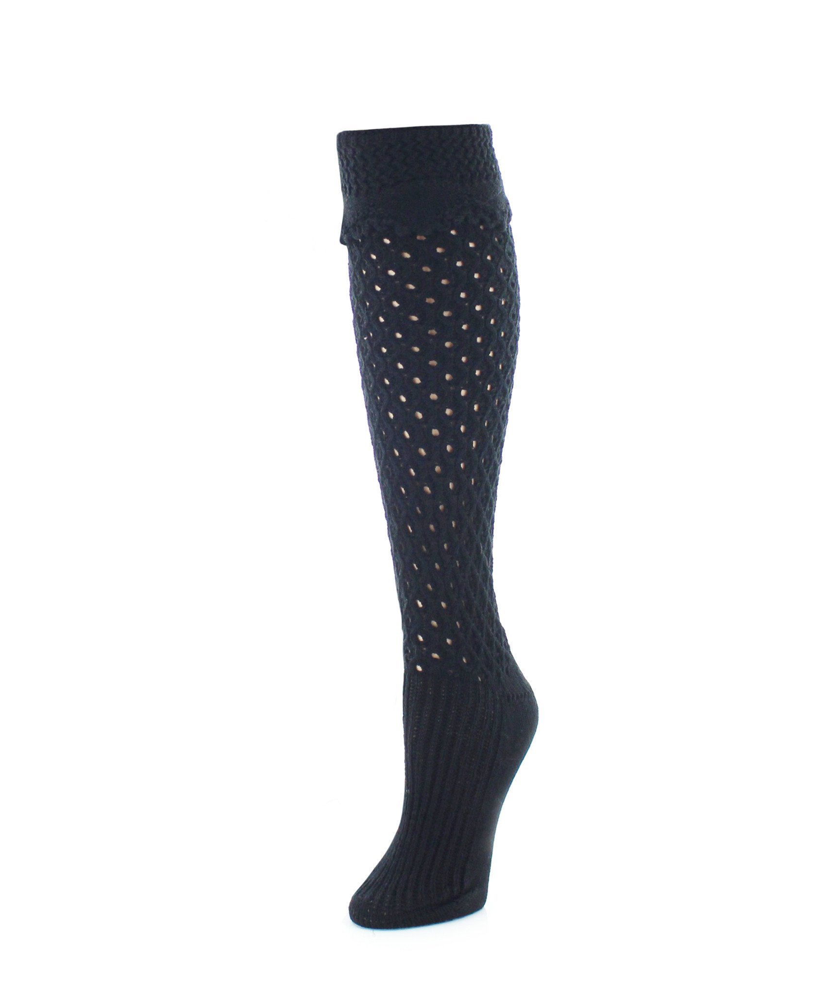 MeMoi Waffle Chunky Knit Knee-High Socks for Women - Warm Winter Boot Socks, Cozy Cable Knit Socks for Boots, Perfect for Cold Weather & Outdoor Activities