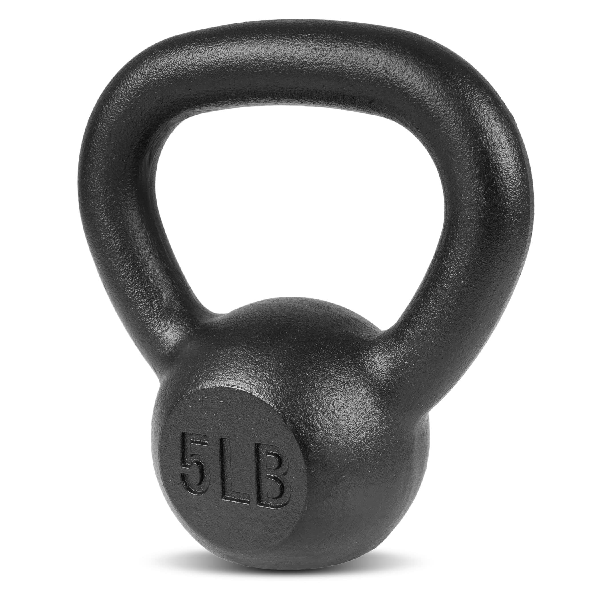 ProsourceFit Solid Cast Iron Kettlebells - Adjustable Weight for Home Gym, Strength Training & Full Body Workout | Perfect for CrossFit, HIIT & Functional Fitness