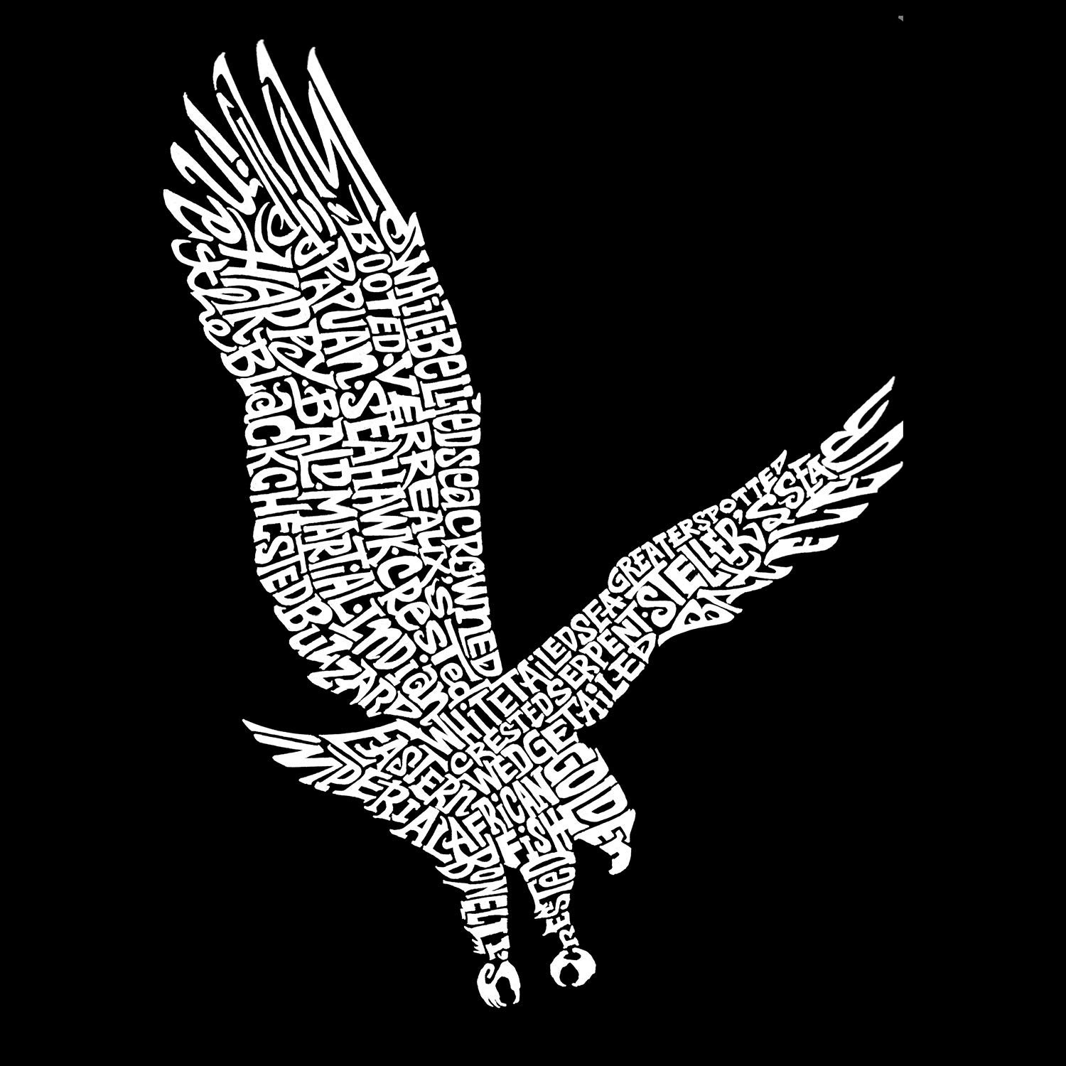 LA POP ART Girls Word Art Graphic T-Shirt - Eagle Design | Trendy Casual Wear for Teens & Kids | Perfect for School, Outings & Street Style