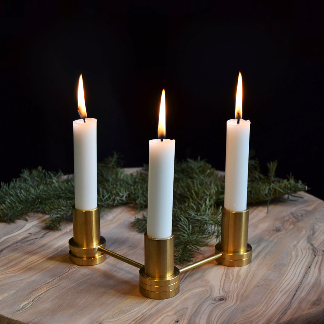 Ox & Denmarq Modern Candle Holder - Minimalist Home Decor for Living Room, Bedroom & Dining Table - Elegant Scandinavian Design for Candles & Tealights (Set of 1) - Perfect for Romantic Dinners, Spa Nights & Cozy Ambiance
