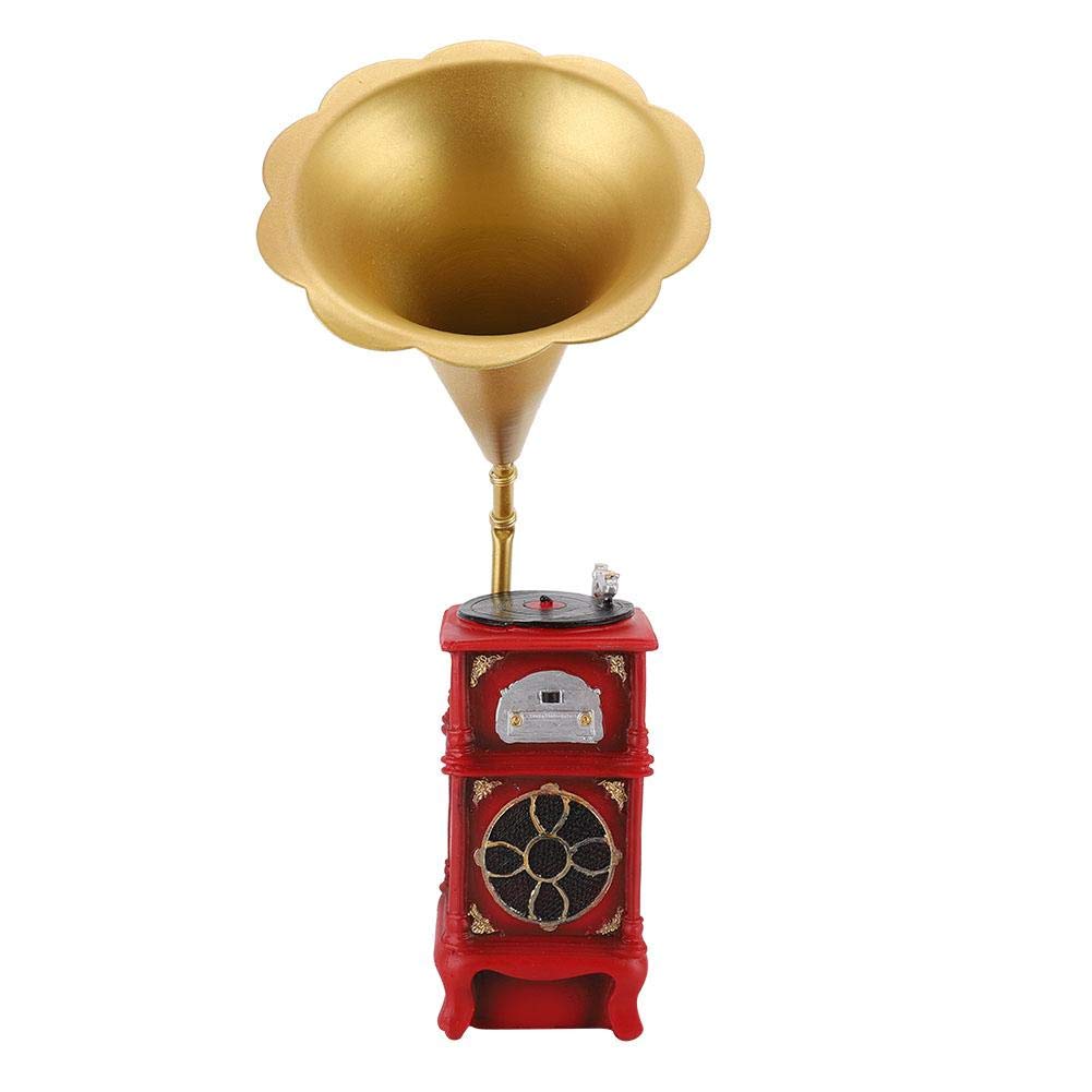 Vintage Phonograph Model - Antique Gramophone for Home Decor, Kids Toy & Unique Gift Idea | Retro Money Storage Box & Desktop Ornament | Perfect for Living Room Decor, Birthday Gifts & Vintage Collectors