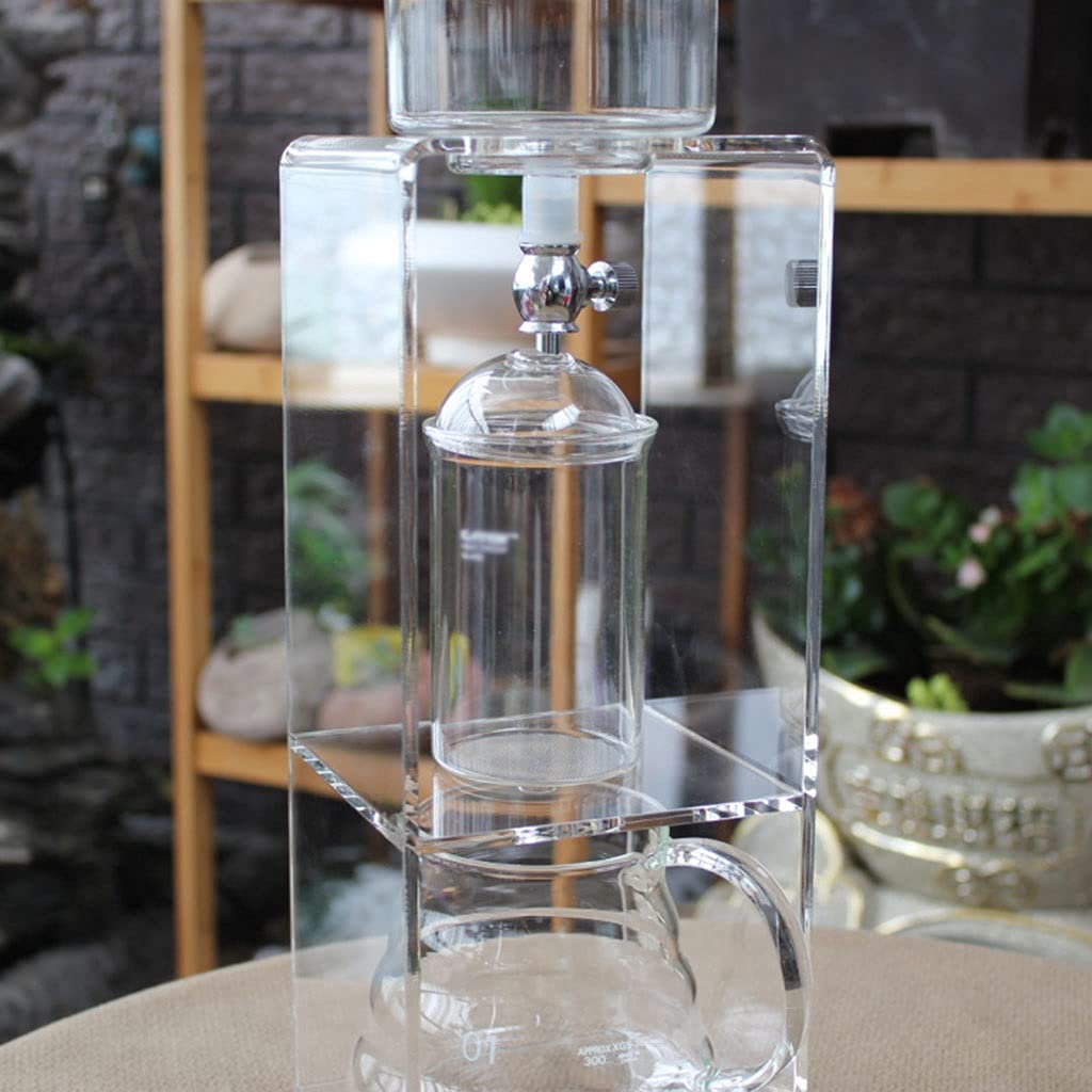 Premium Cold Brew Coffee Maker - Glass Carafe with Adjustable Water Flow for Homemade Cold Brew & Iced Coffee - Perfect for Home, Office & Travel (350ml, BPA-Free) | Ideal for Coffee Lovers, Camping Trips & Hot Summer Days