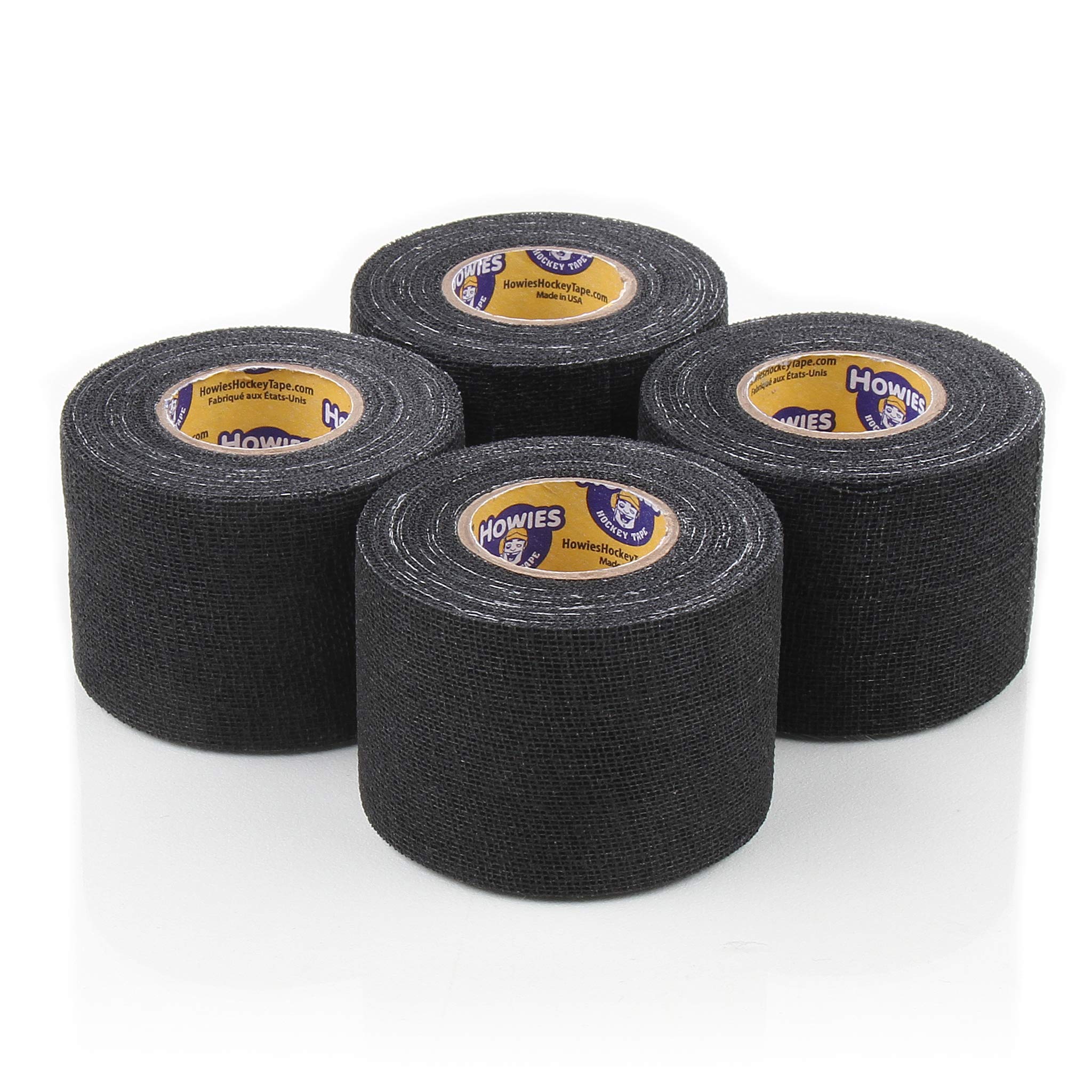 Howies Hockey Tape - Black Pro Grip Hockey Tape (12 Pack) - Premium Stick Grip for Hockey Players, Perfect for Game & Practice Use