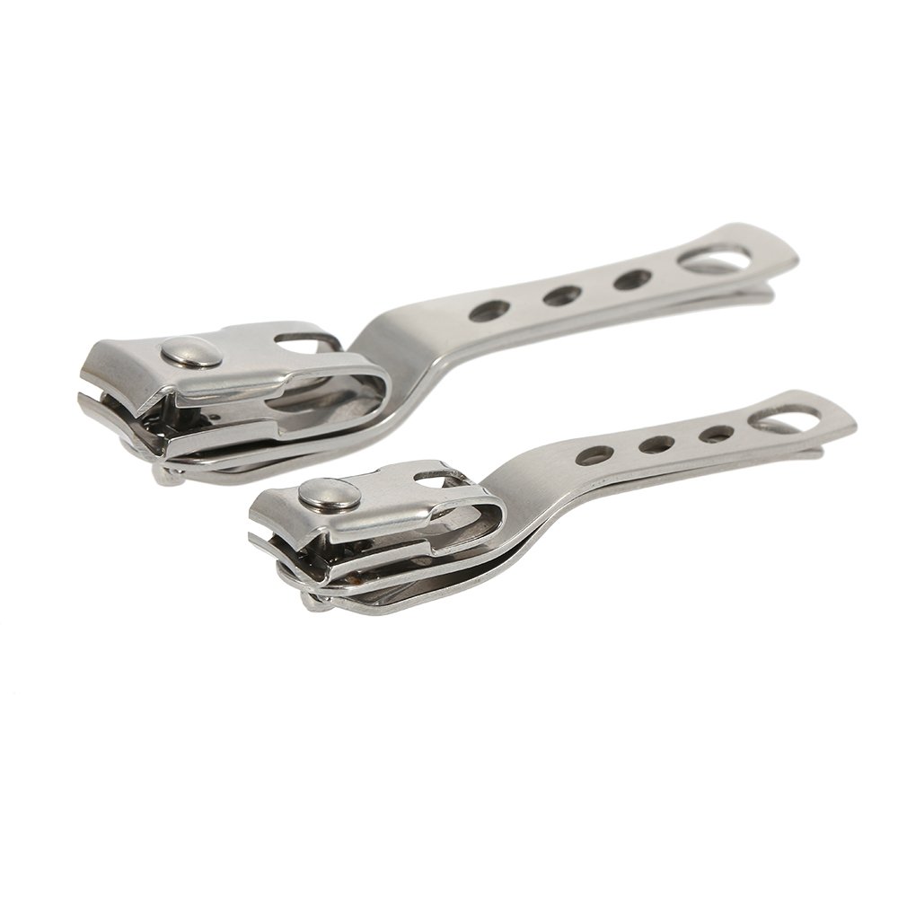 2-Piece Stainless Steel Nail Clipper Set for Fingers & Toes - Professional Manicure & Pedicure Tool for Home, Travel, and Salon Use