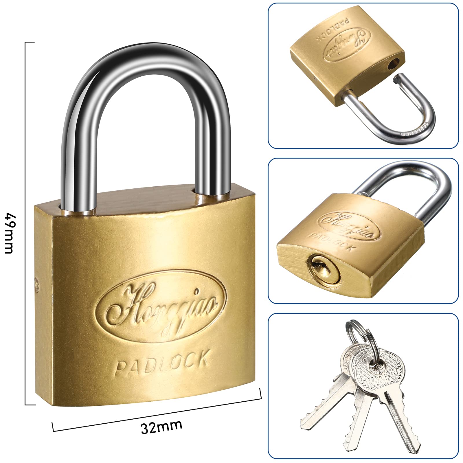 4 Pack Child Safety Fridge Locks with Keys - Baby Proof Refrigerator, Freezer & Cabinet Locks - Durable Childproof Locks for Home Kitchen Safety (Great for Families with Toddlers & Curious Pets)