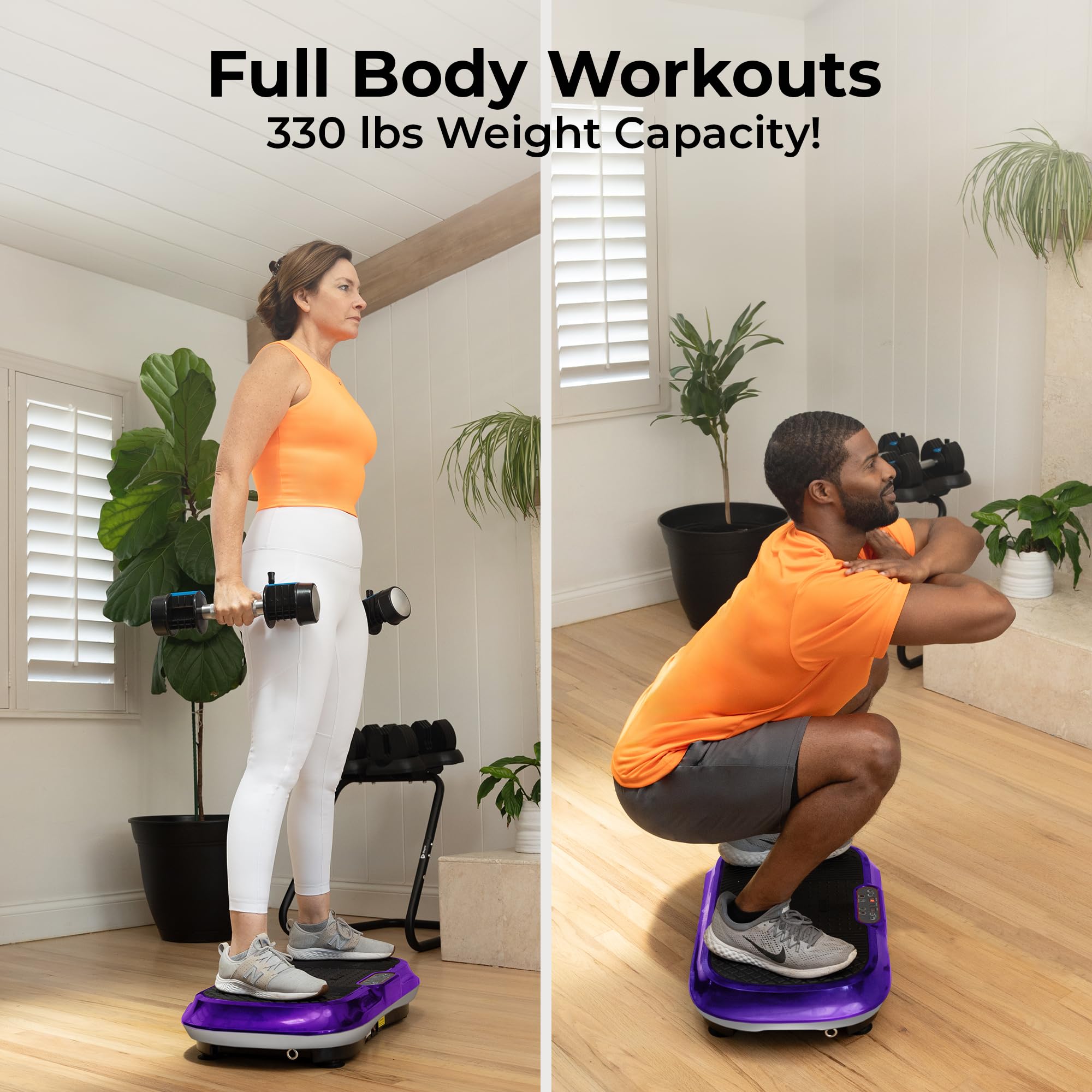 Lifepro Waver Vibration Plate Exercise Machine - High-Intensity Full Body Workout for Muscle Activation, Strength Toning & Fat Loss with Resistance Bands | Home Gym Equipment for Weight Loss & Recovery | Perfect for Small Spaces & Post-Workout Relaxation