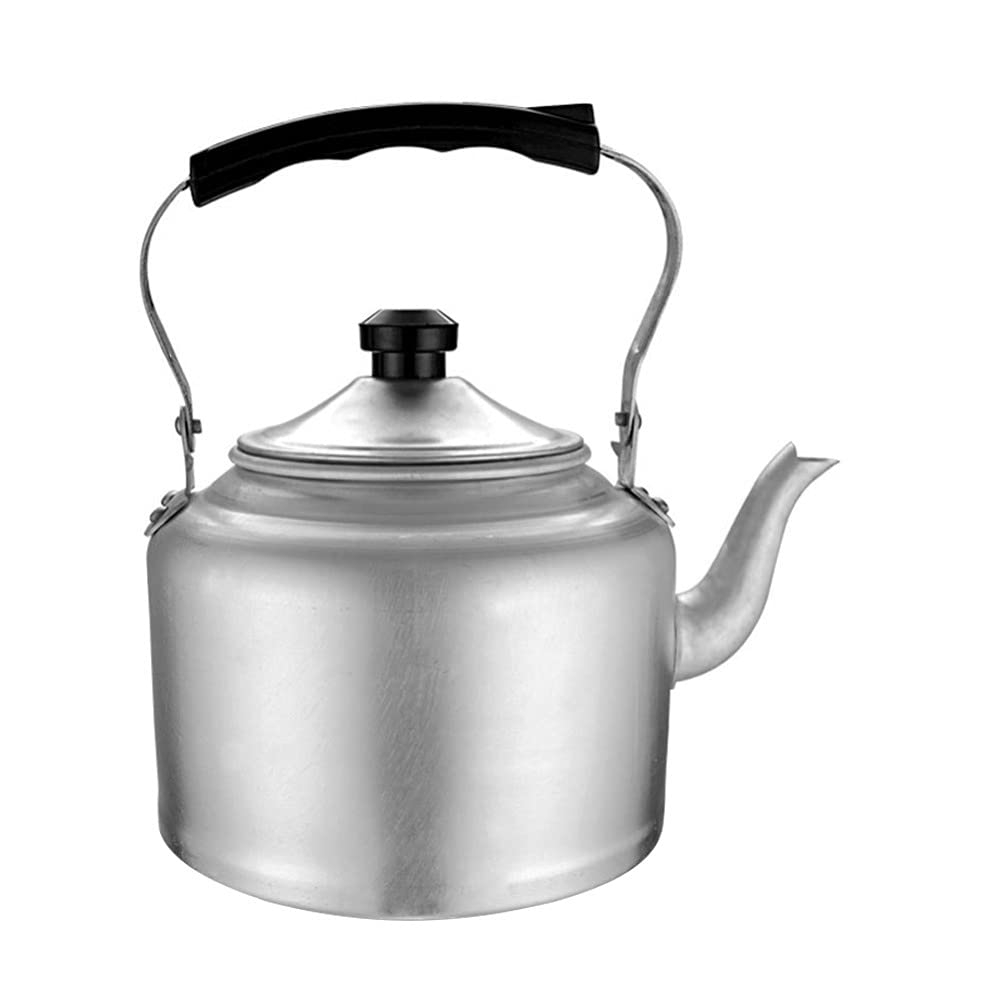 **Hemoton Aluminum Whistling Tea Kettle - Stovetop Whistling Teapot for Home, Kitchen, Camping & BBQ Parties - Durable Metal Tea Kettle with Classic Design**