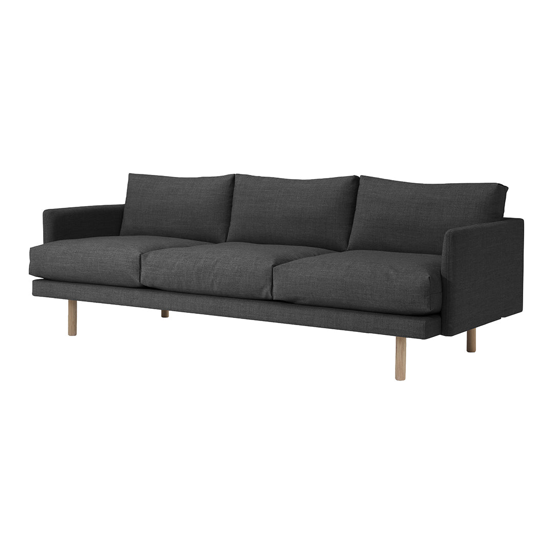 Emo 3-Seater Sofa - Modern Fabric Couch for Living Room, Comfortable Sectional Sofa with Soft Cushions - Perfect for Family Gatherings & Movie Nights