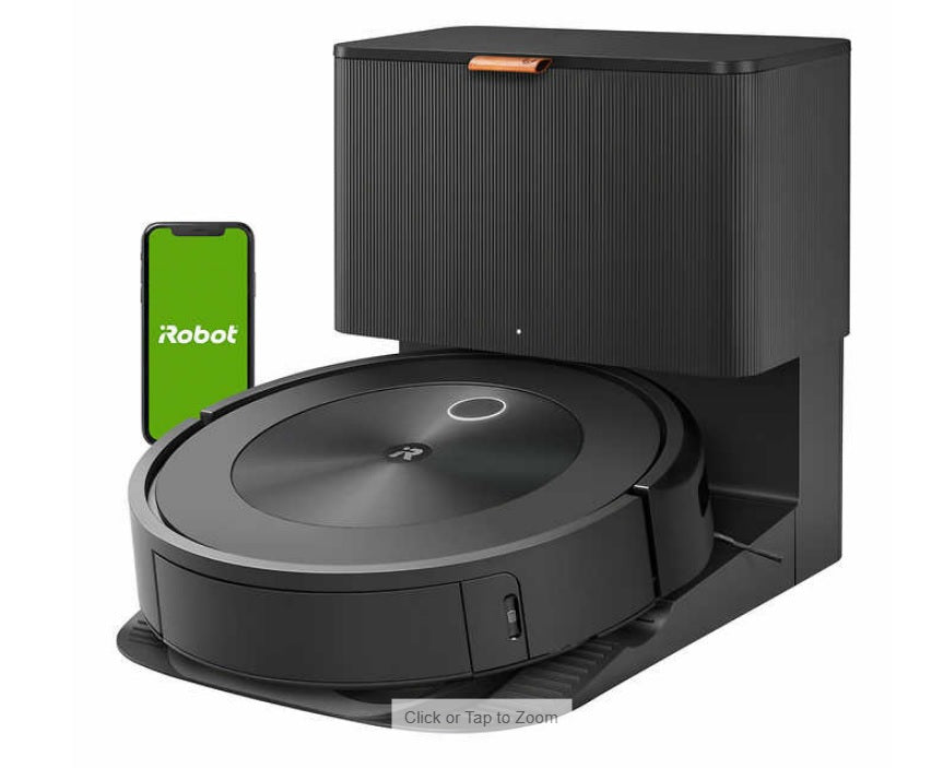 iRobot Roomba j8+ (8550) Wi-Fi Connected Self-Emptying Robot Vacuum - Brand New (Damaged Box) - Smart Home Cleaning for Hardwood Floors & Carpets
