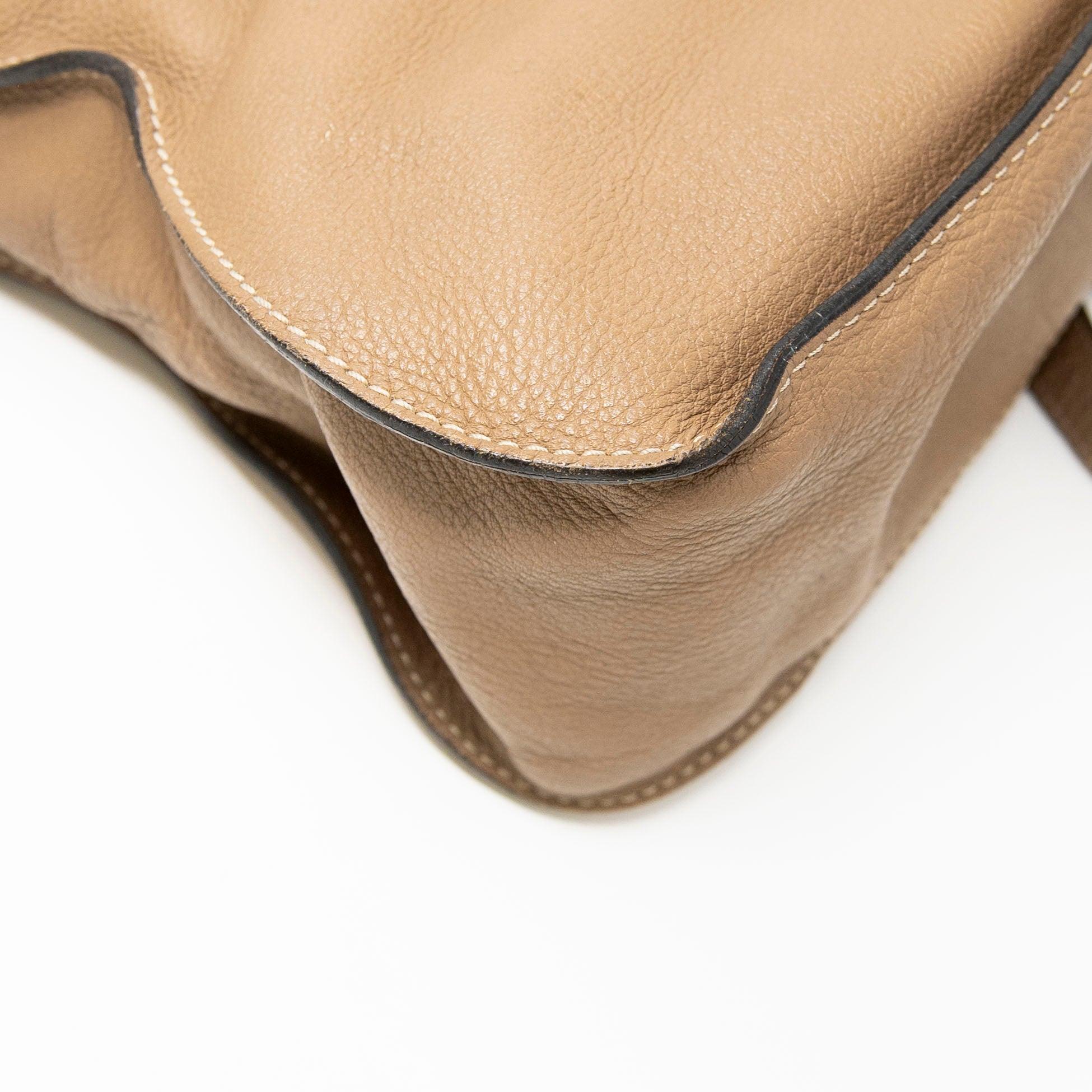 Chloe Brown Medium Marcie Crossbody Bag - Stylish Leather Shoulder Purse for Women, Perfect for Work, Travel & Everyday Use