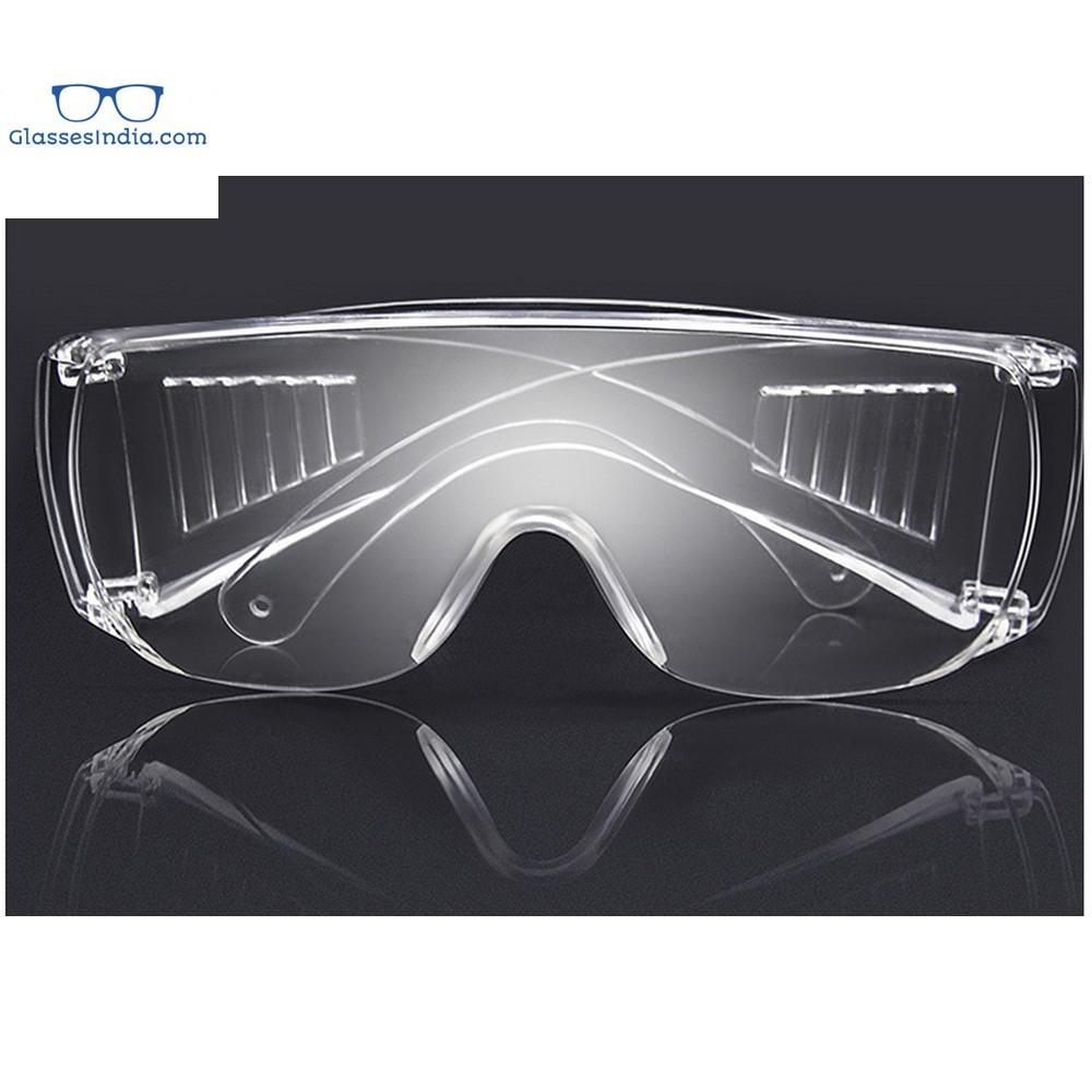 Protective Safety Goggles - Clear Lens, Wide Vision, Adjustable & Lightweight for Chemical Splash Protection - Ideal for Lab Work, DIY Projects & Industrial Safety