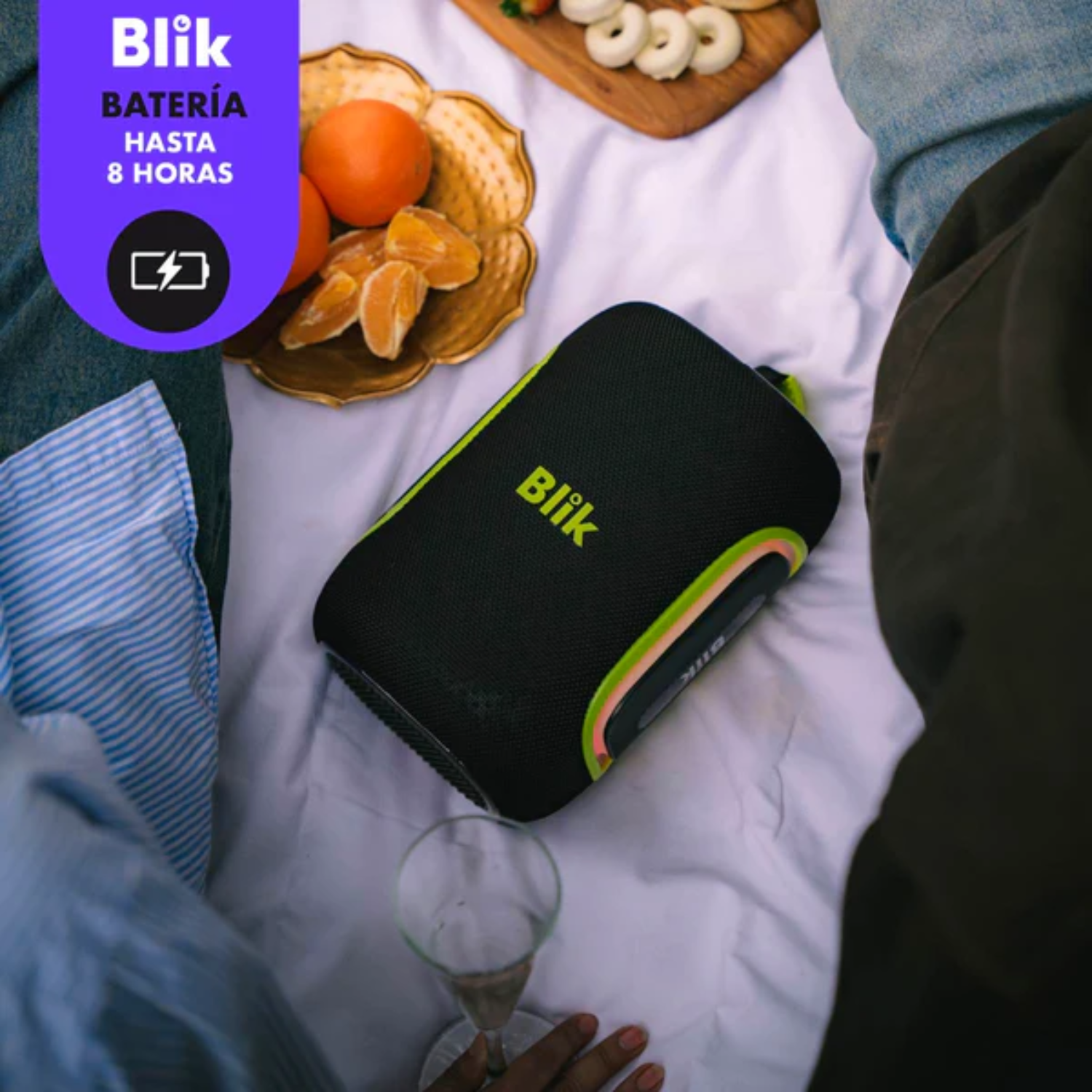 Blik Hype U3 Portable Bluetooth Speaker with Deep Bass - Perfect for Outdoor Adventures, Beach Parties & Home Entertainment
