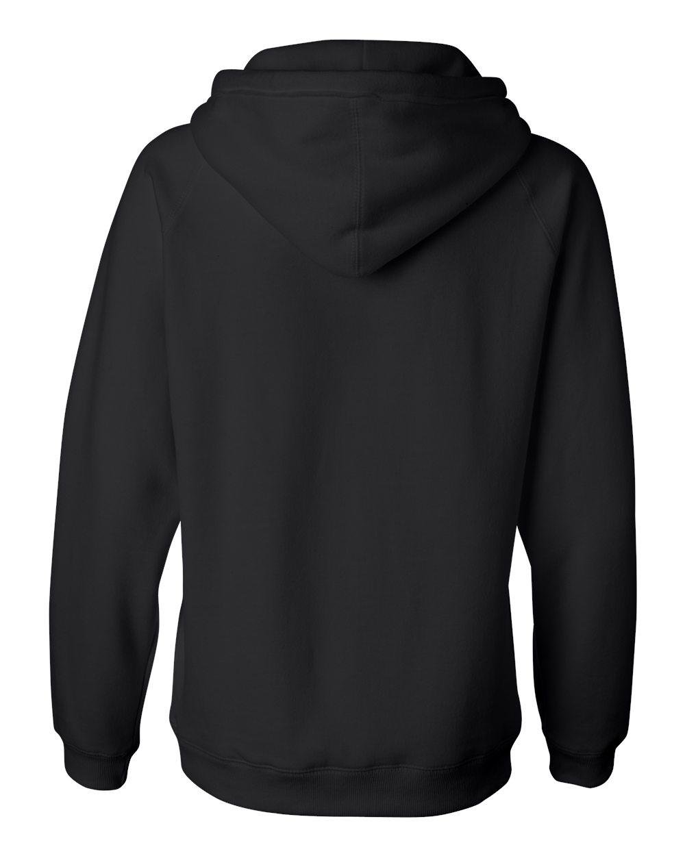 J America Ladies' Sydney Brushed V-Neck Hoodie - Soft Fleece Pullover Sweatshirt, Comfortable & Warm, Size XL, Black - Perfect for Casual Wear, Lounging & Outdoor Activities