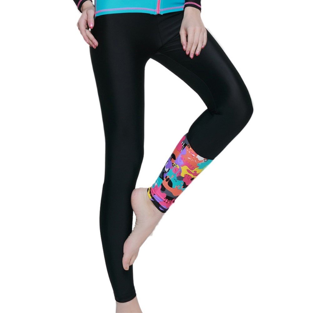 Women's Swim Leggings - Quick Dry Surfing Tights with Elastic Waist for Swimming, Yoga & Beach Activities