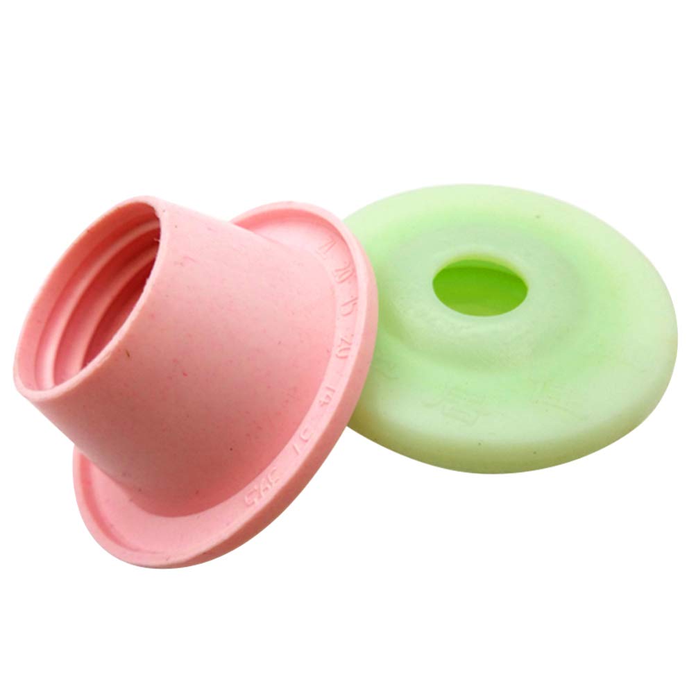 Cabilock 2-Pack Silicone Floor Drain Strainer & Sealing Rings - Universal Kitchen Sink Drain Cover, Anti-Clog Water Pipe Protector for Home, Bathroom & Laundry Room (Random Colors)