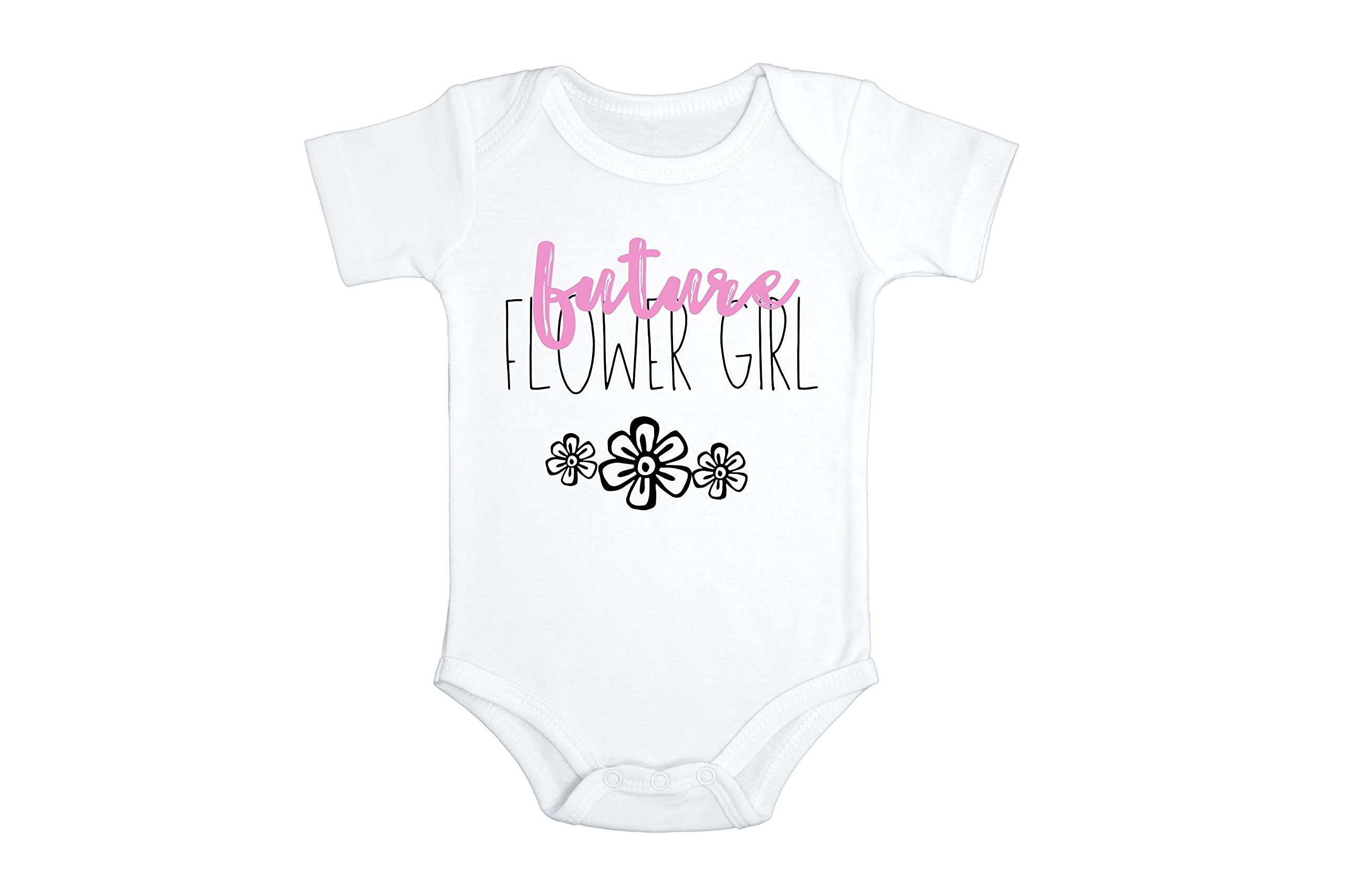 Adorable Flower Girl Baby Bodysuit for Wedding Announcements - Perfect for Bridal Showers, Baby Showers & Gender Reveal Parties