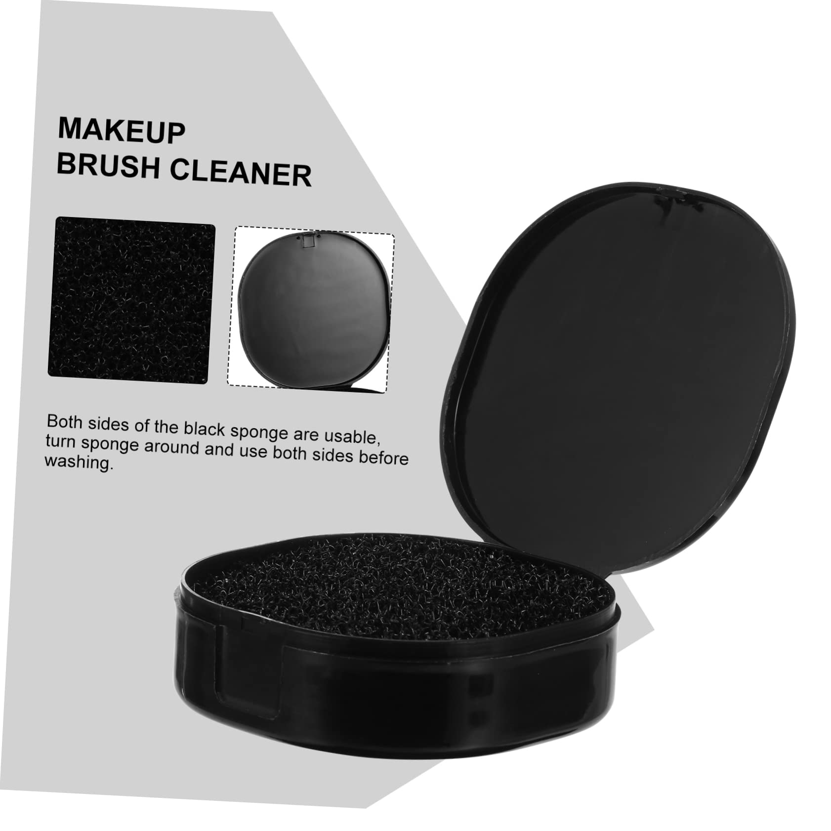 FOMIYES 3-Piece Makeup Brush Cleaning Kit with Sponge Set - Reusable Eyeshadow Brush Cleaner for Quick & Easy Cleaning - Perfect for Busy Mornings & Professional Makeup Artists